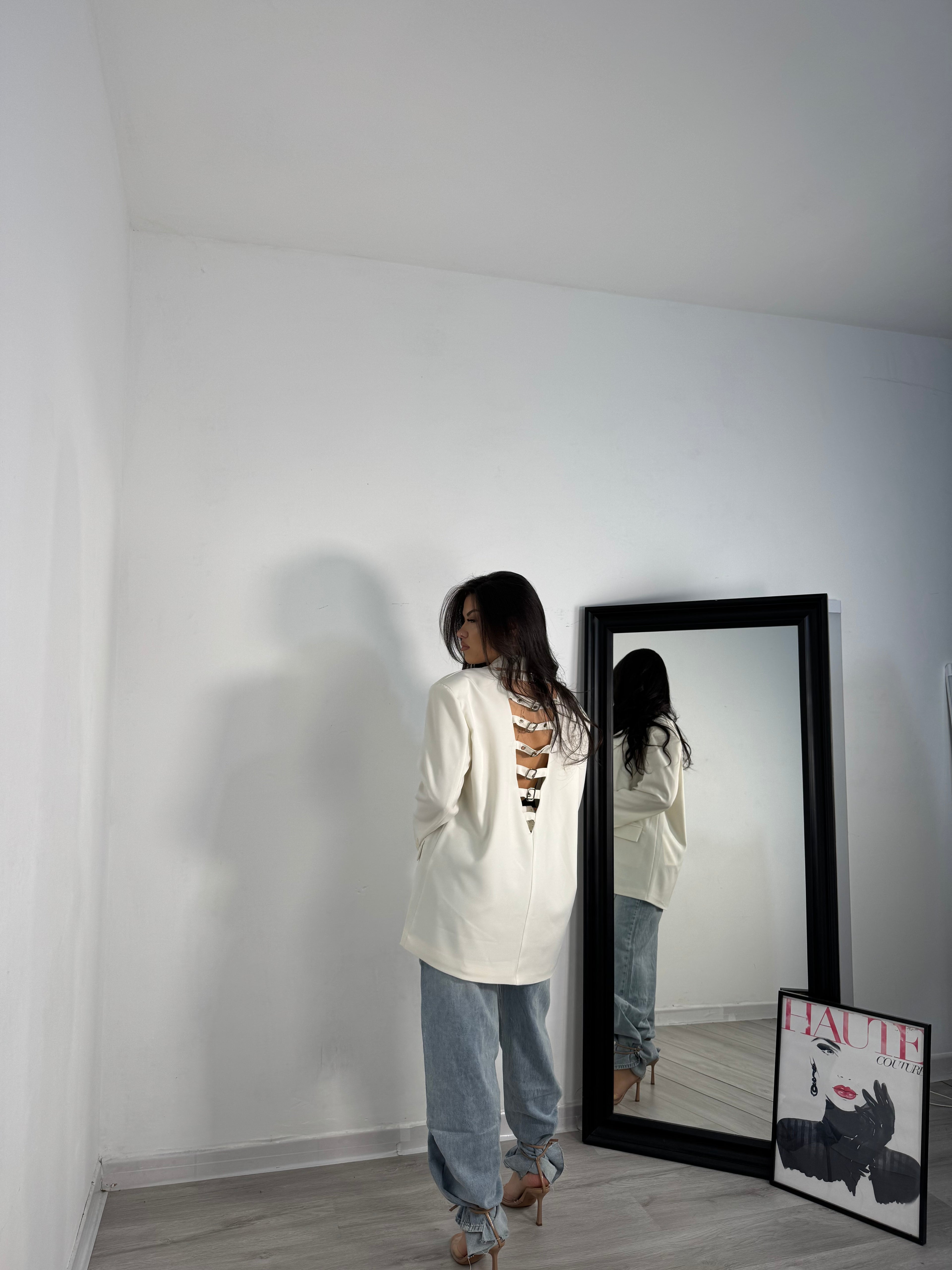 Giacca cinturini White