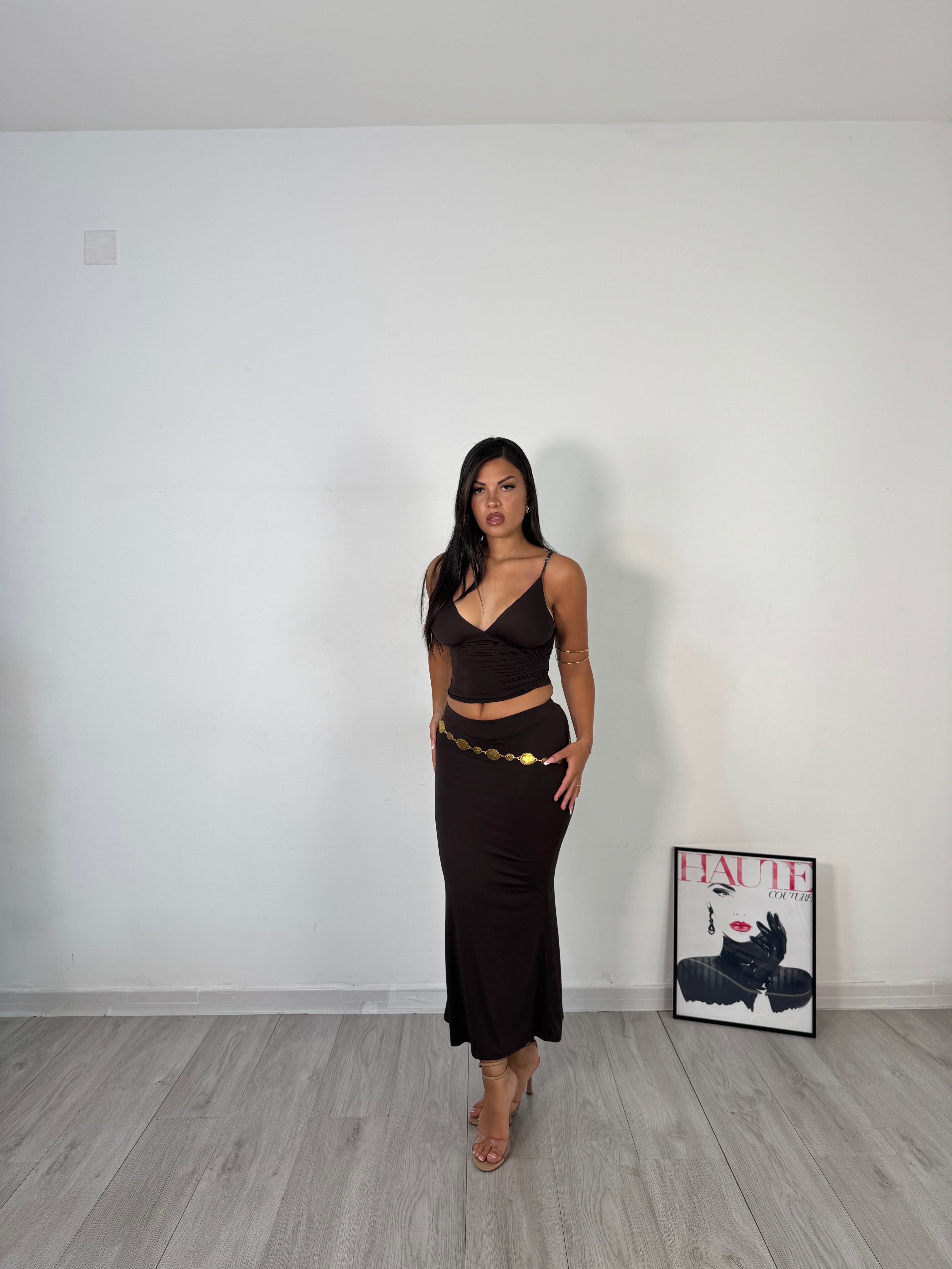 CORDSET MARTA MARRONE