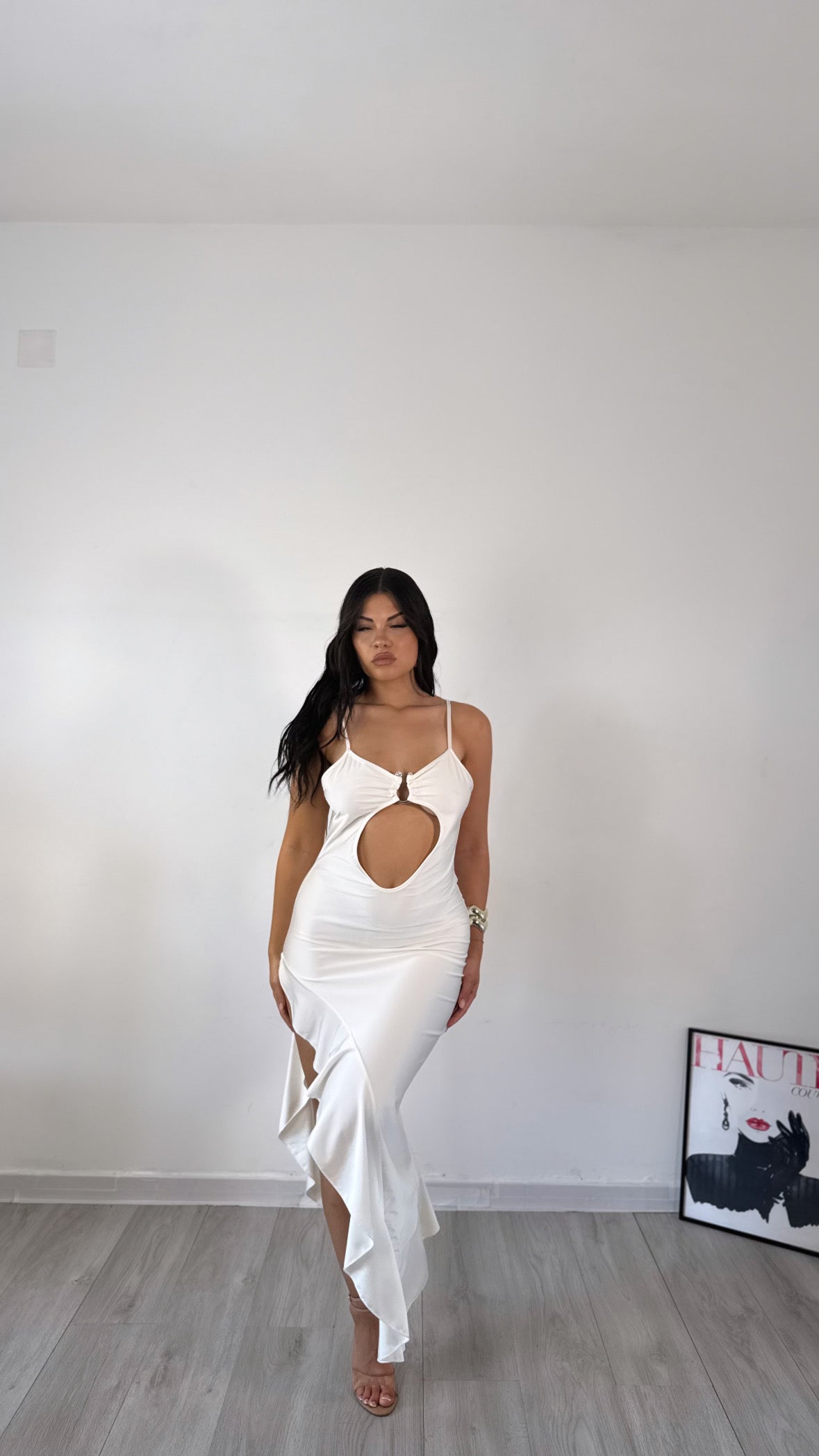 DRESS PUNTO LUCE BIANCO