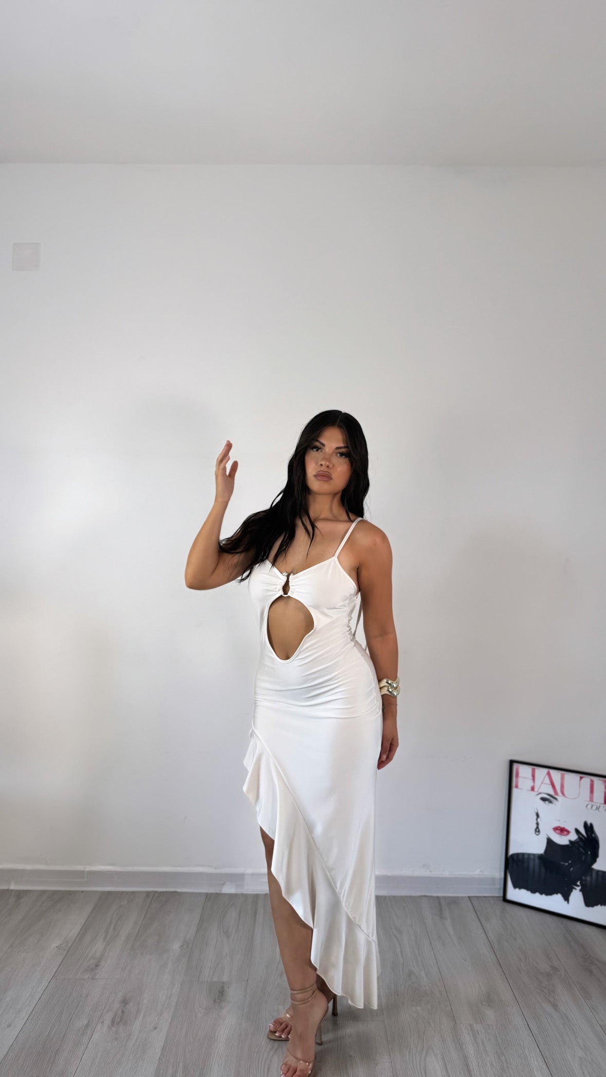 DRESS PUNTO LUCE BIANCO