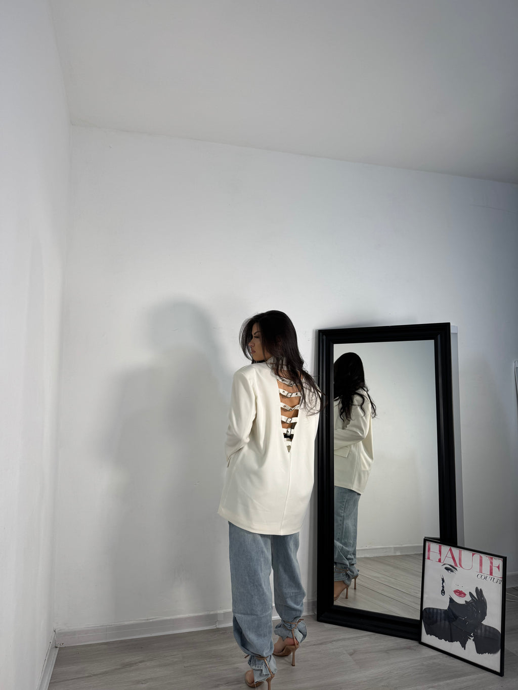 Giacca cinturini White