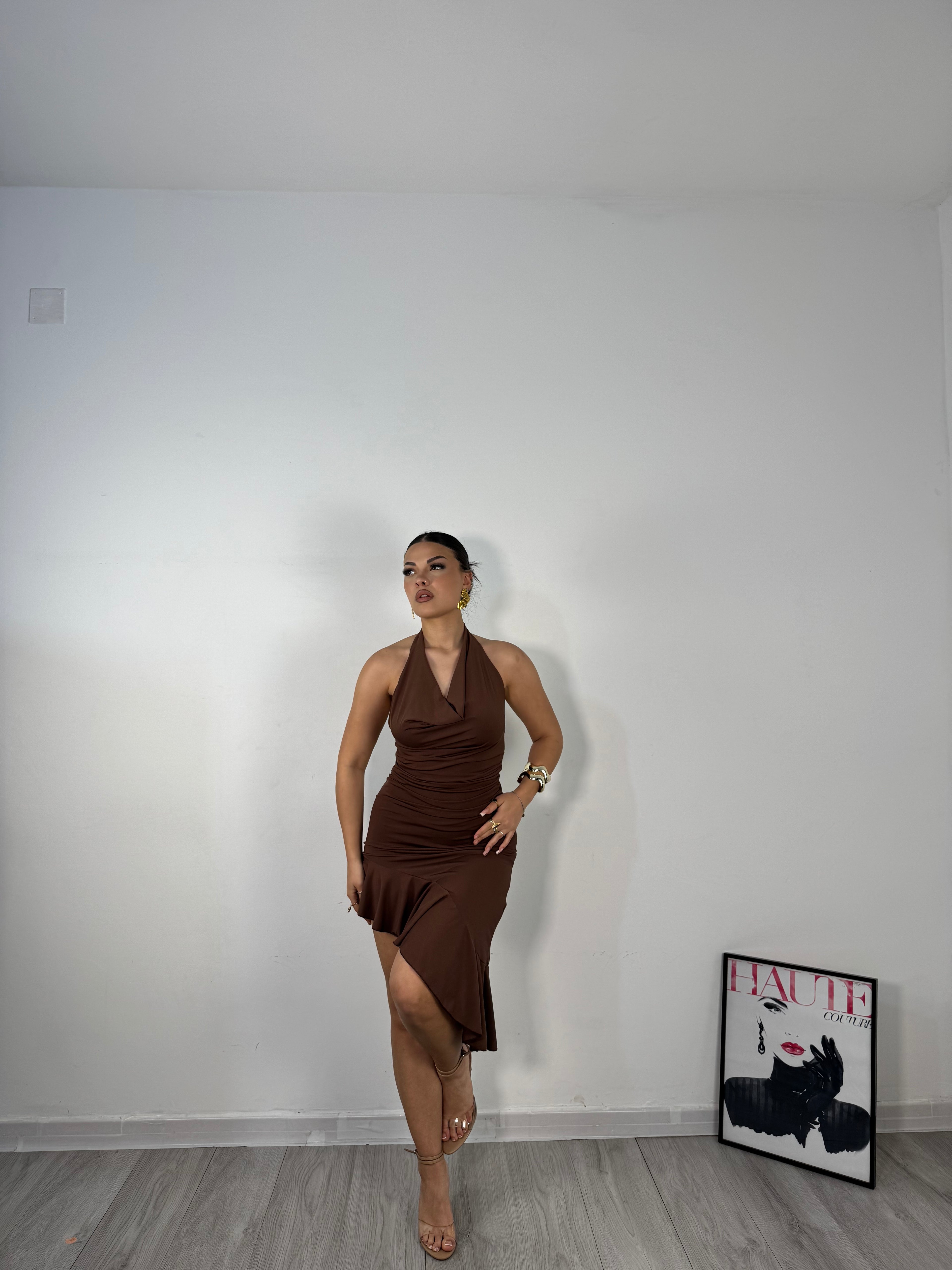 DRESS MARLESIA MARRONE