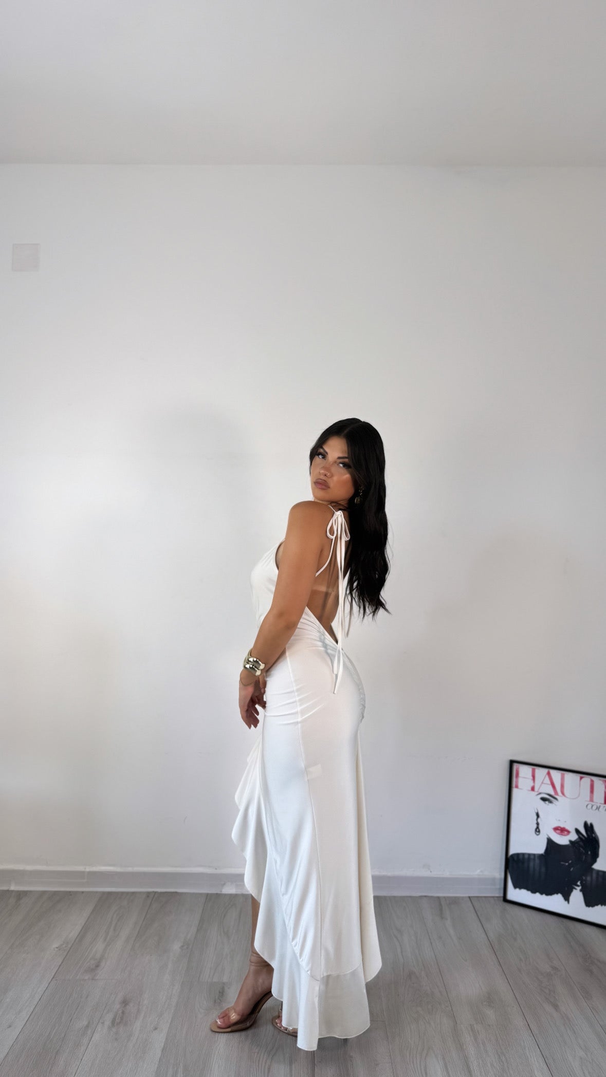 DRESS PUNTO LUCE BIANCO