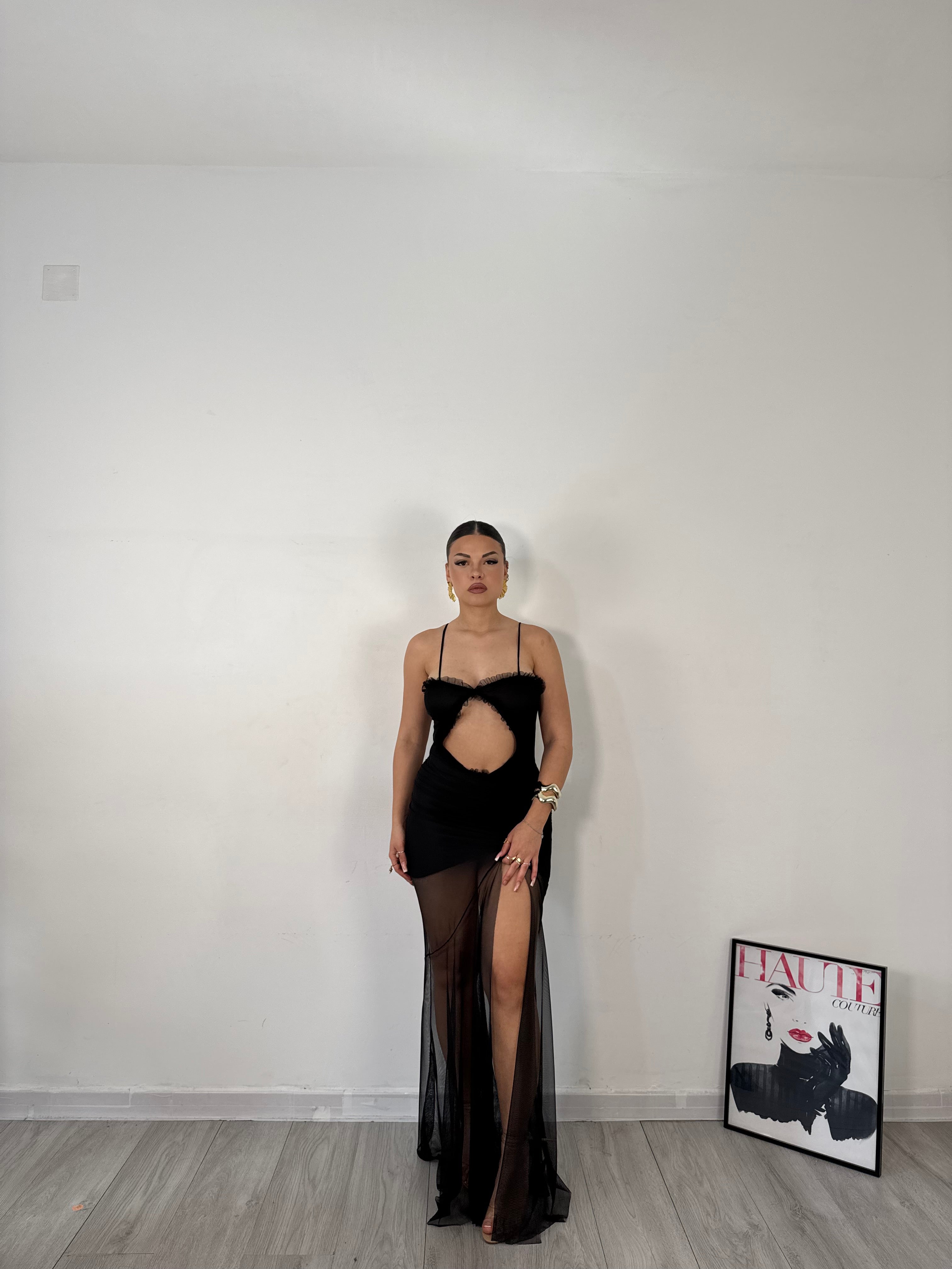 LONGDRESS SELENA NERO
