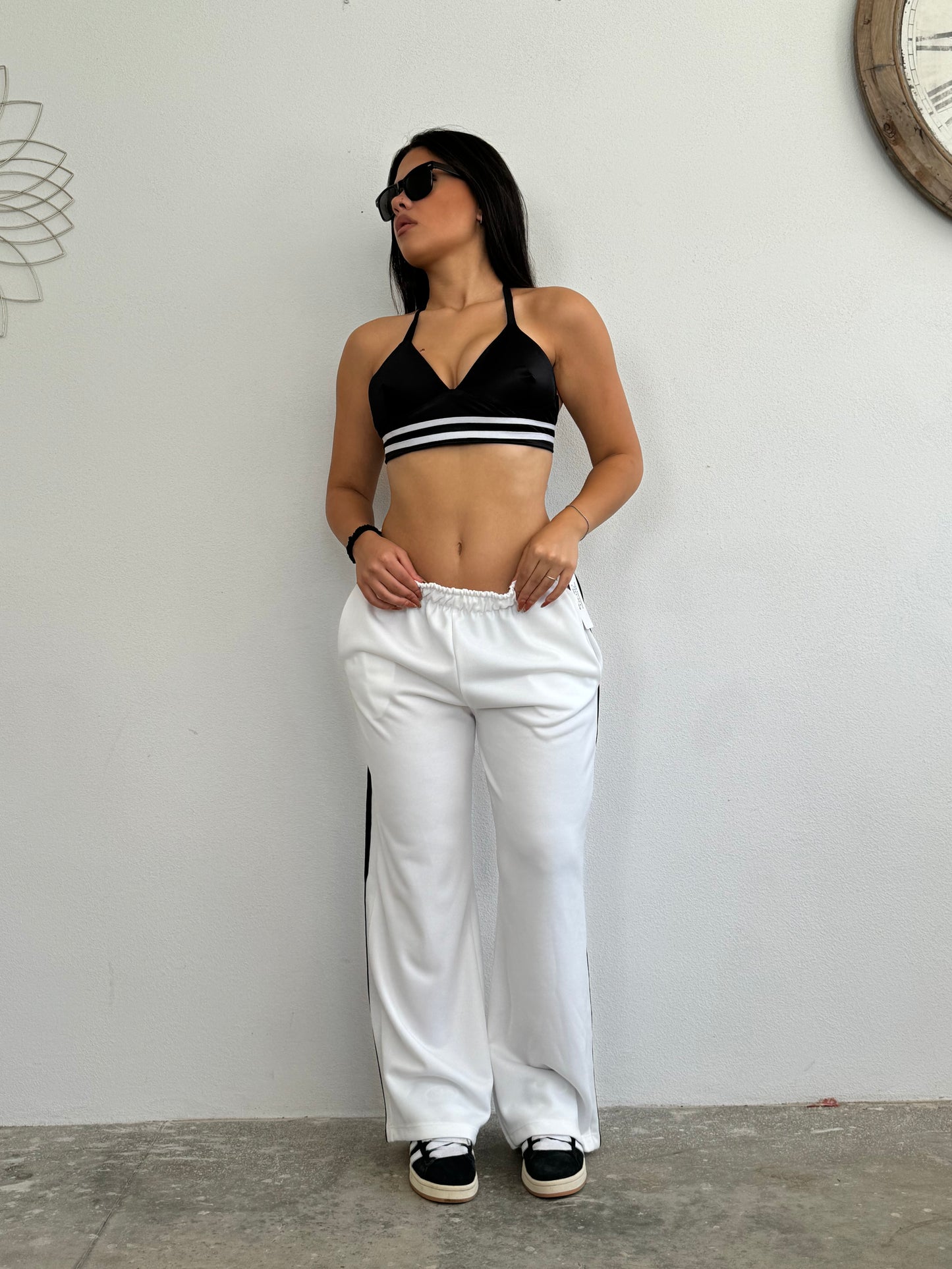 Pantalone tuta bianca