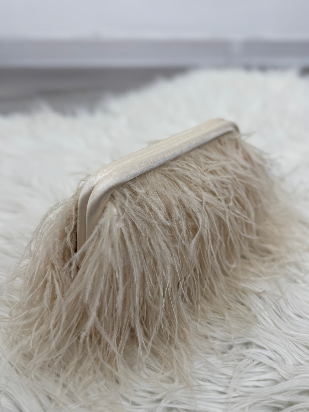 CLUTCH PIUME BIANCA
