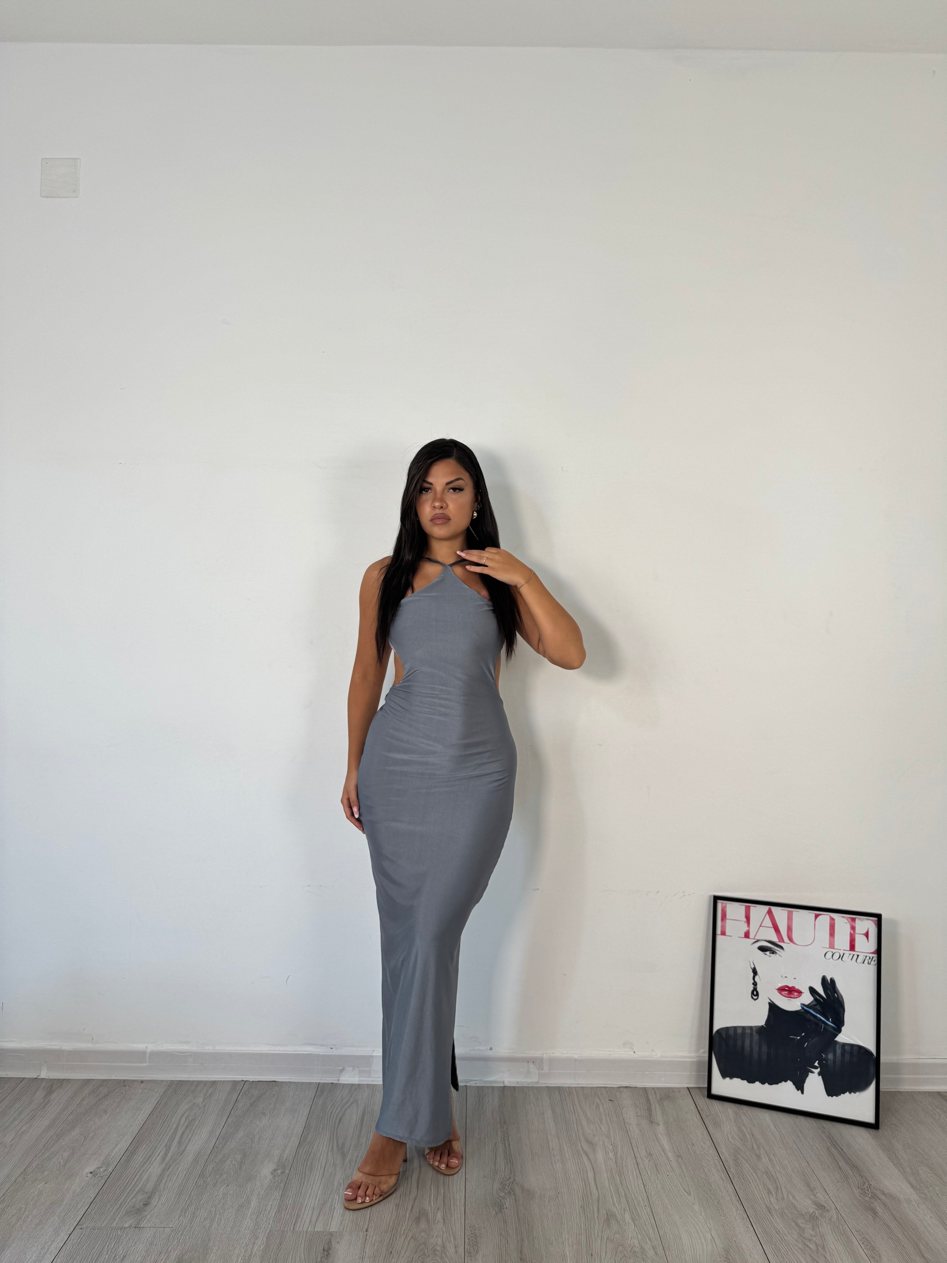 LONGDRESS ANITA GRIGIO