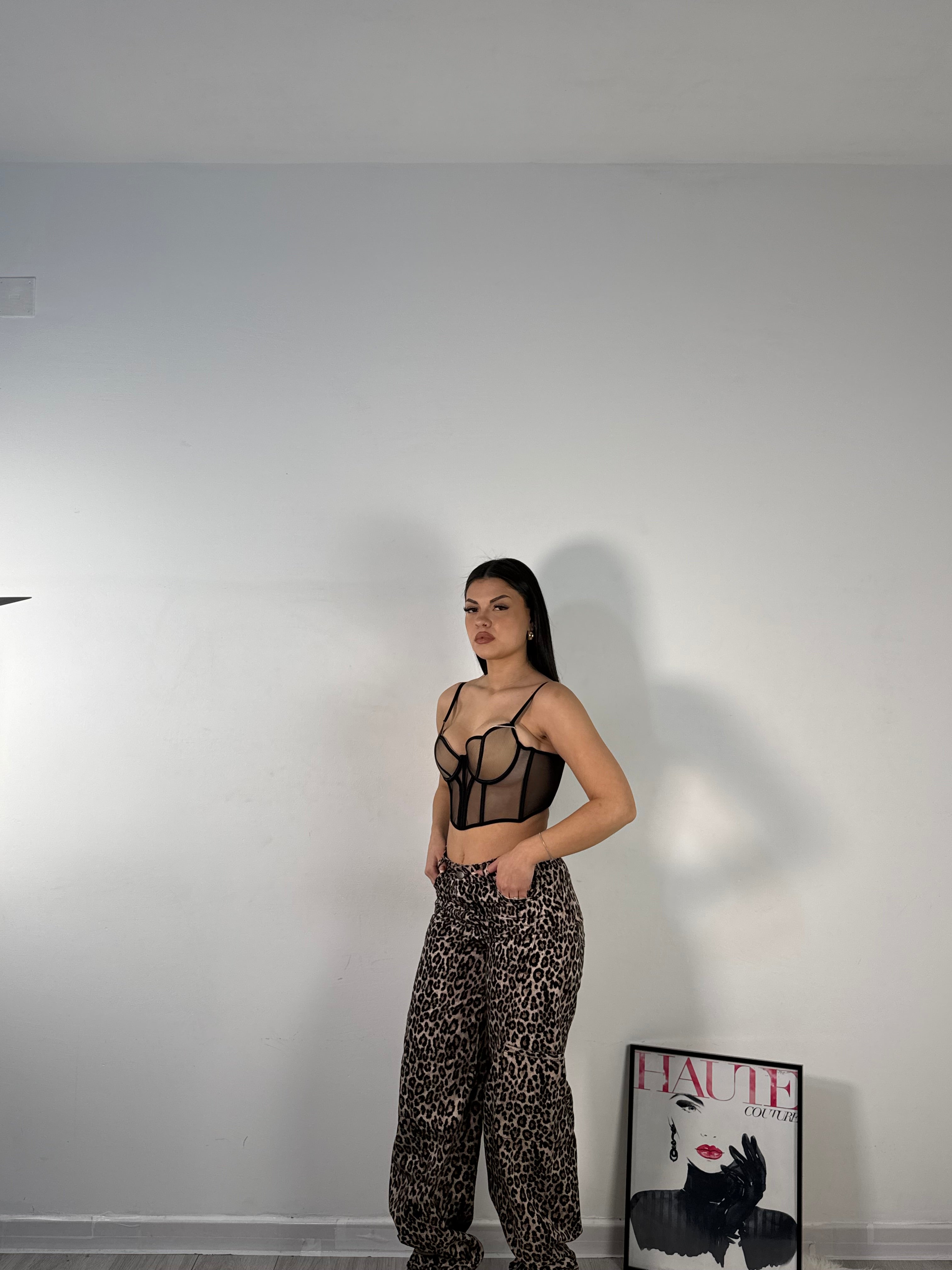 CROP TOP CORSETTO NUDE