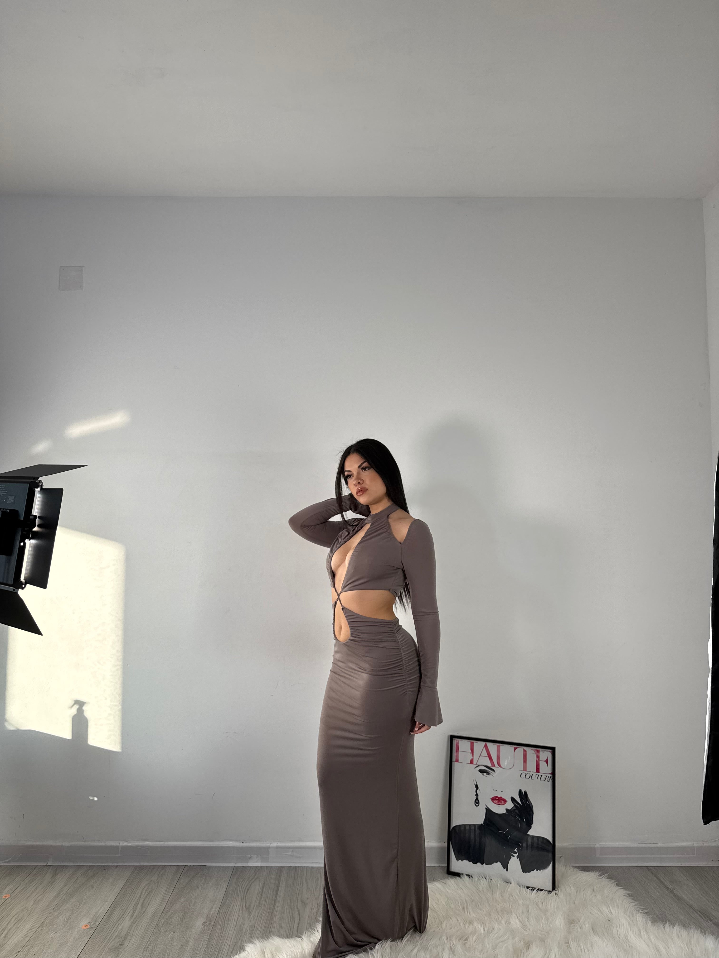 DRESS ROSALIA GRIGIO