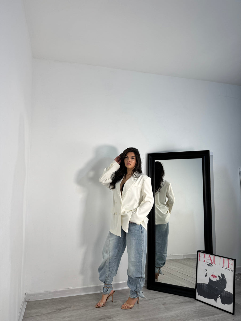 Giacca cinturini White