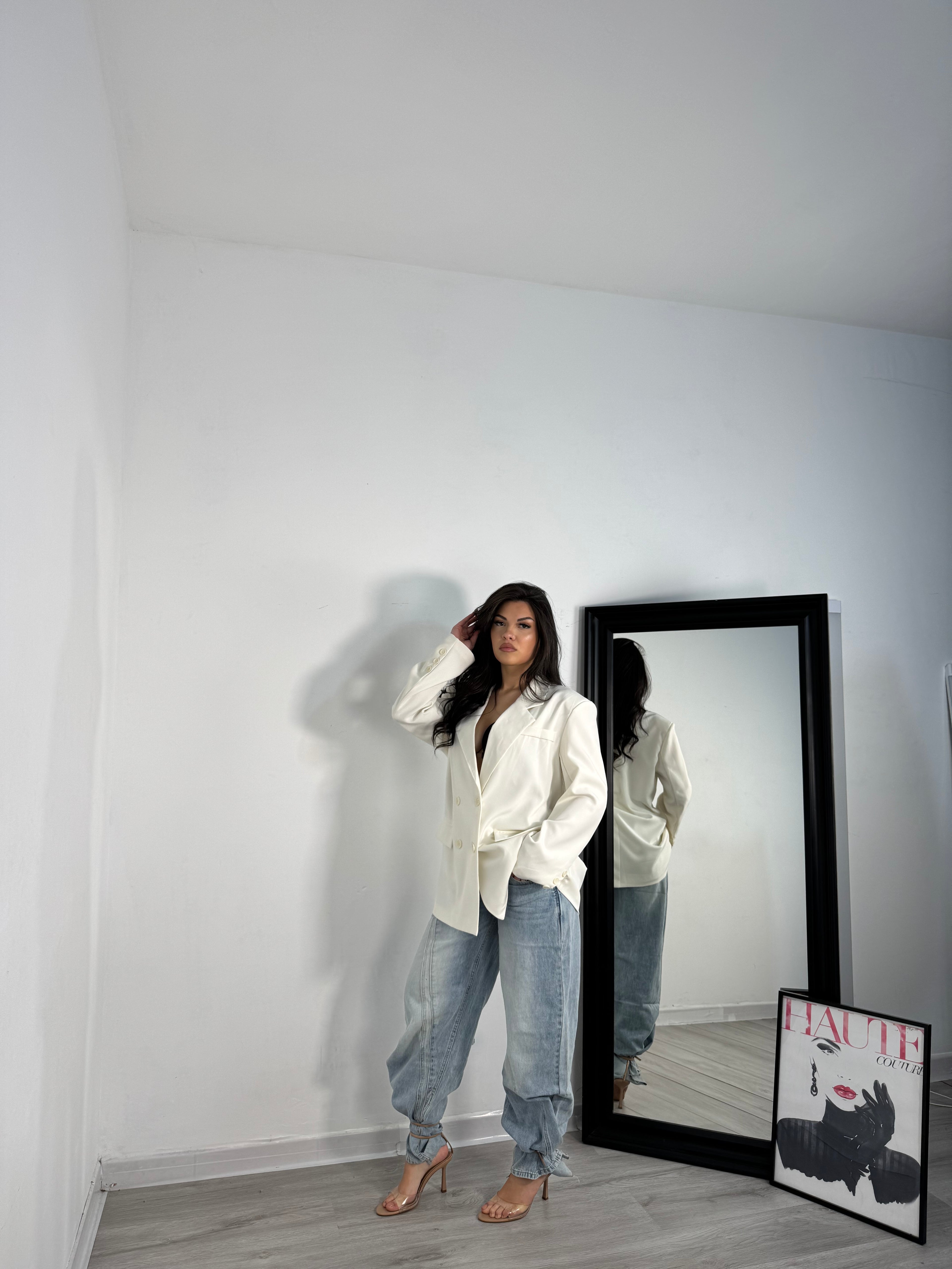 Giacca cinturini White