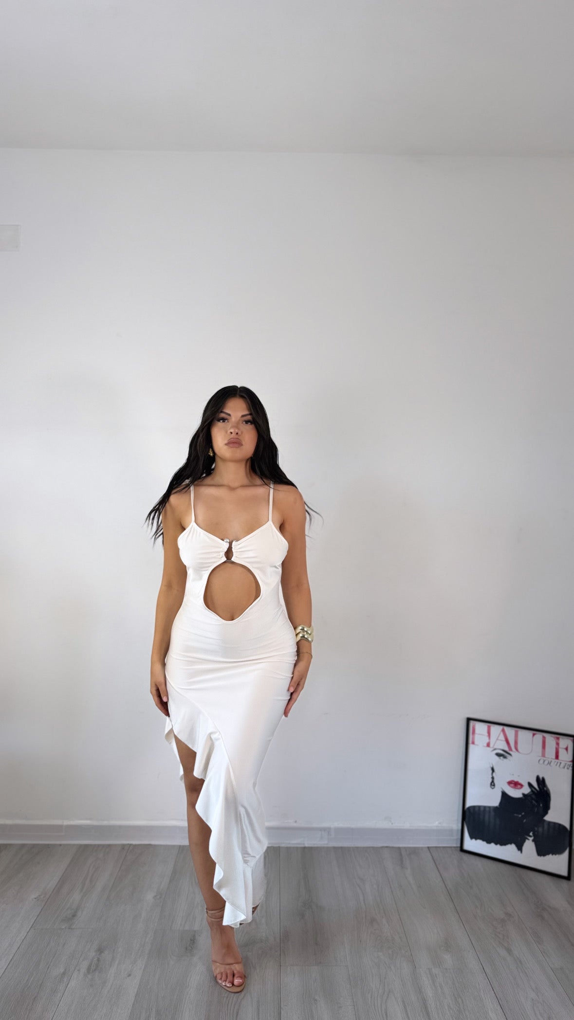 DRESS PUNTO LUCE BIANCO