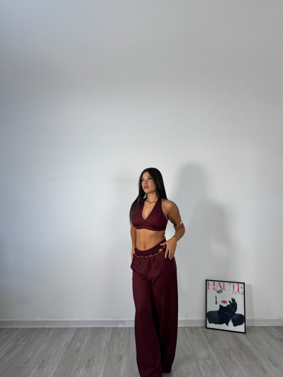 CORDSET SELENE BORDEAUX