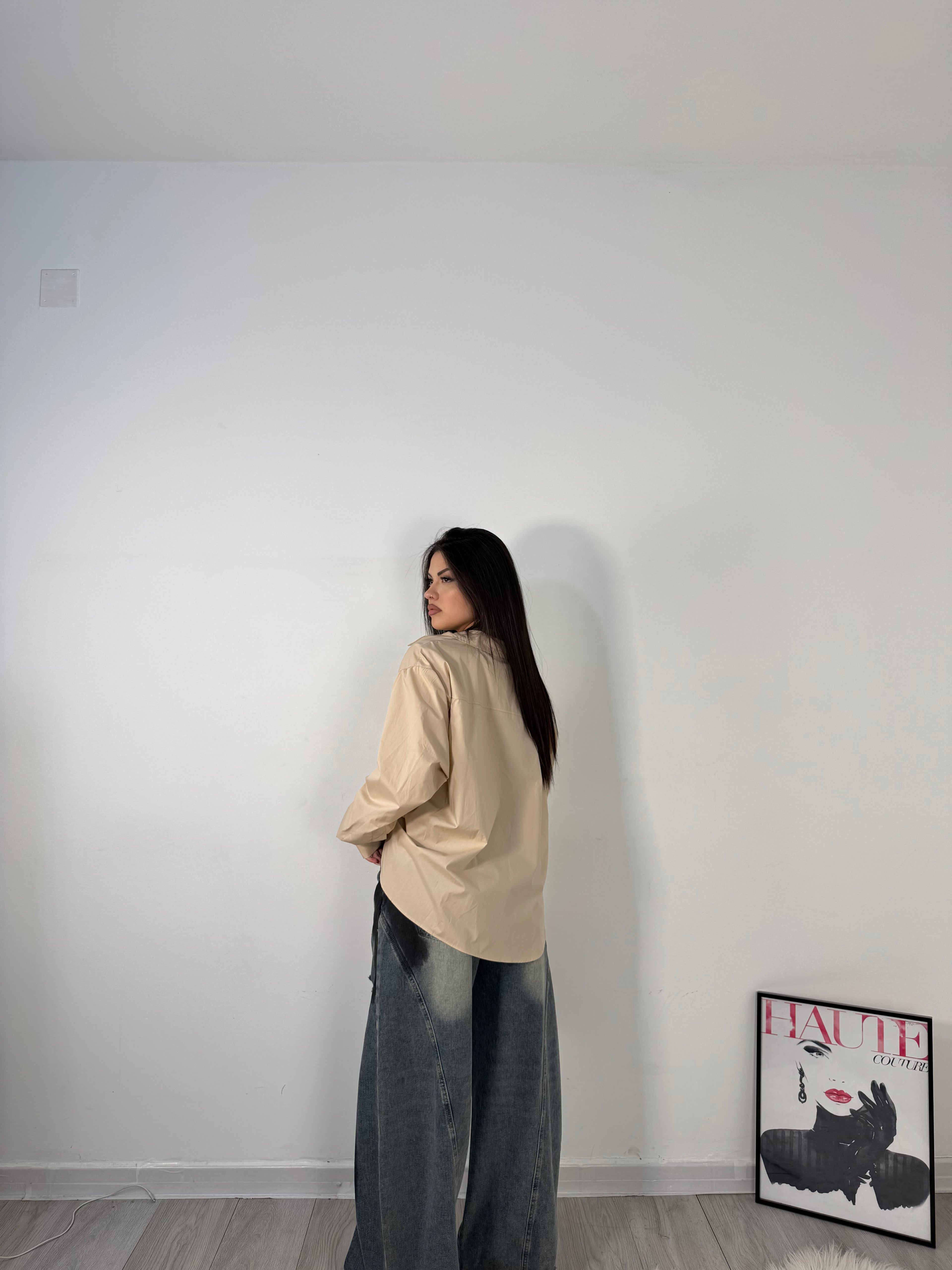 CAMICIA OVER BEIGE