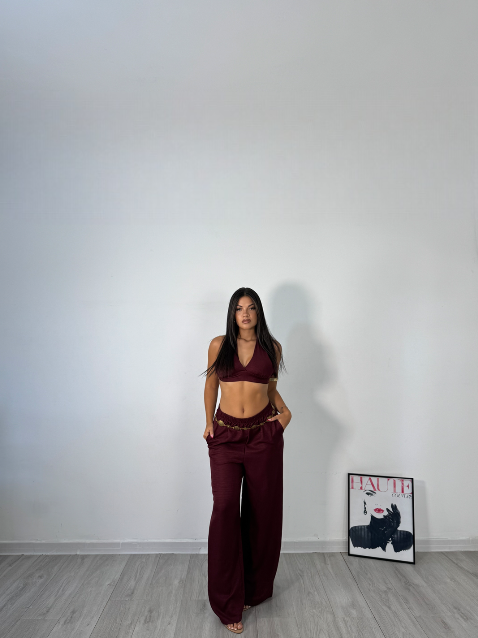 CORDSET SELENE BORDEAUX
