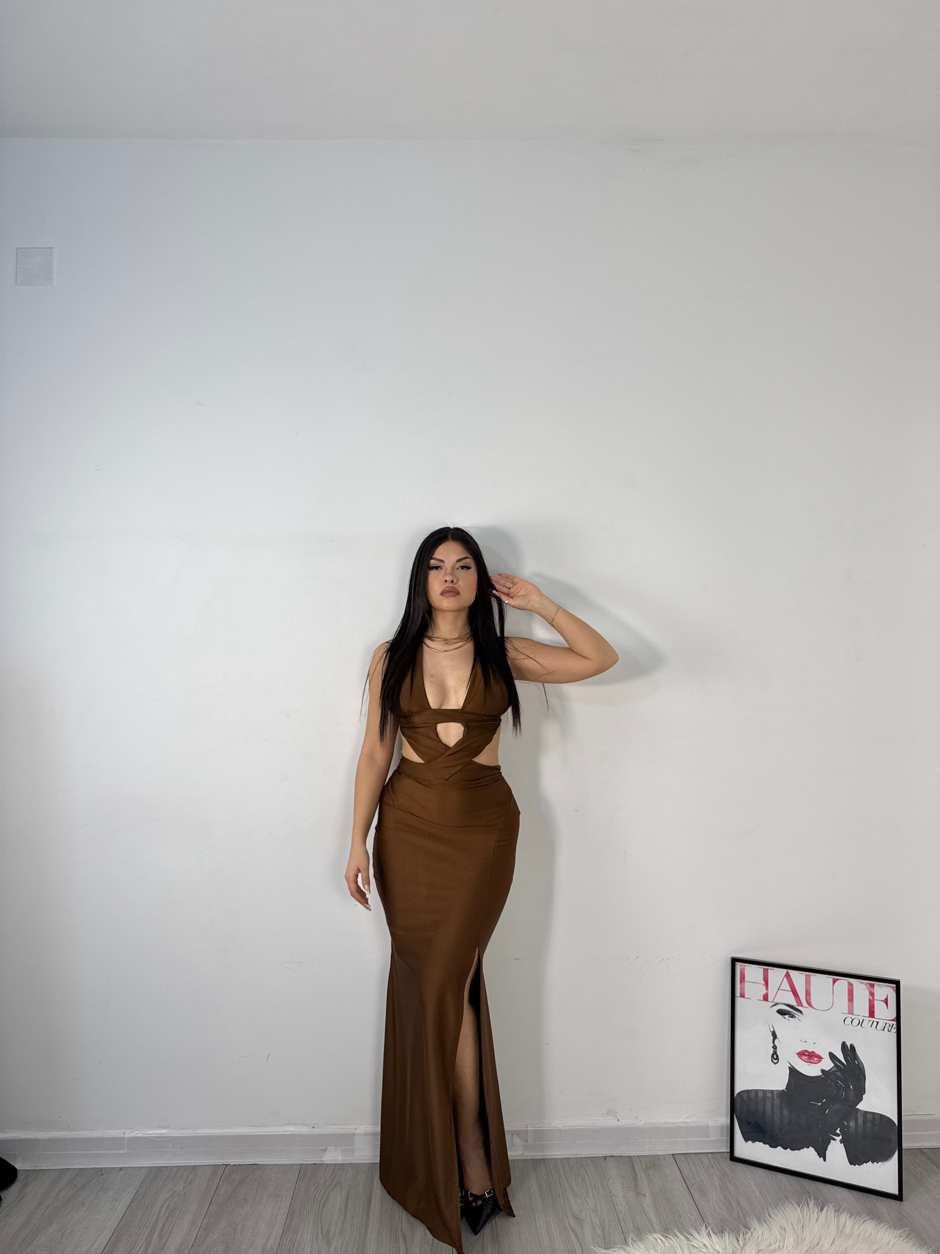 DRESS REBECCA MARRONE