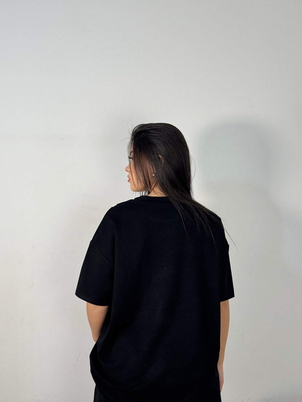 T-SHIRT BLACK STAMPA PIZZ0