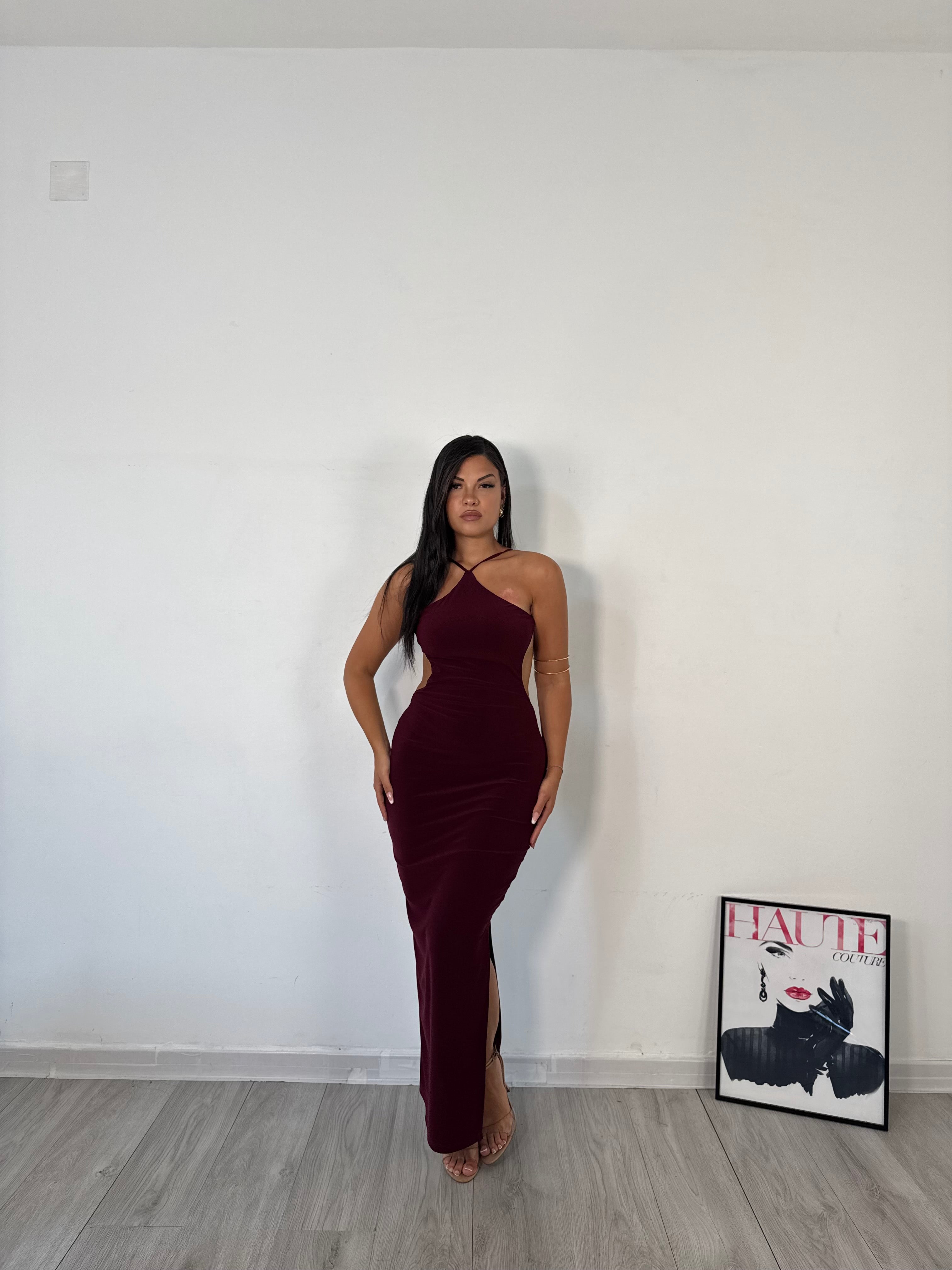 LONGDRESS ANITA BORDEAUX
