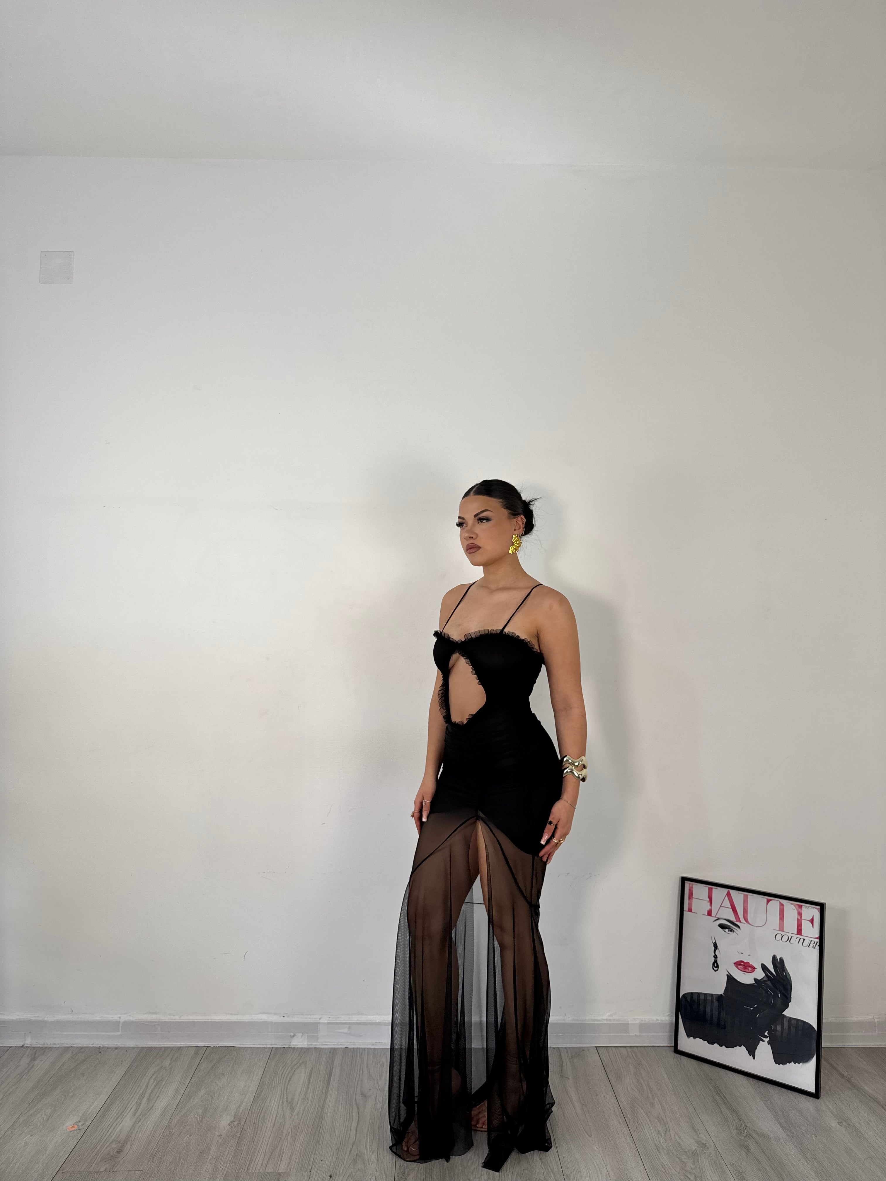 LONGDRESS SELENA NERO