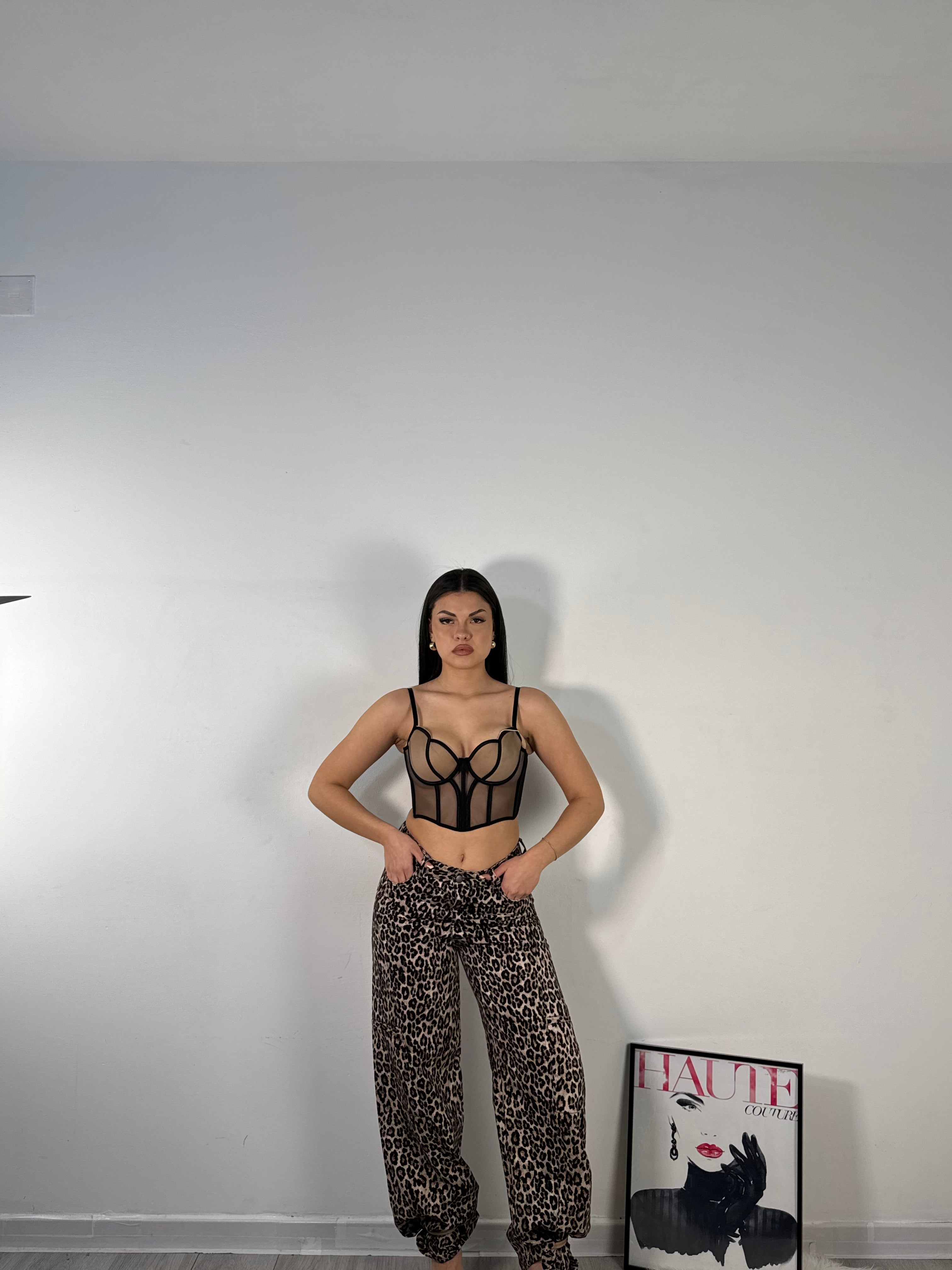CROP TOP CORSETTO NUDE