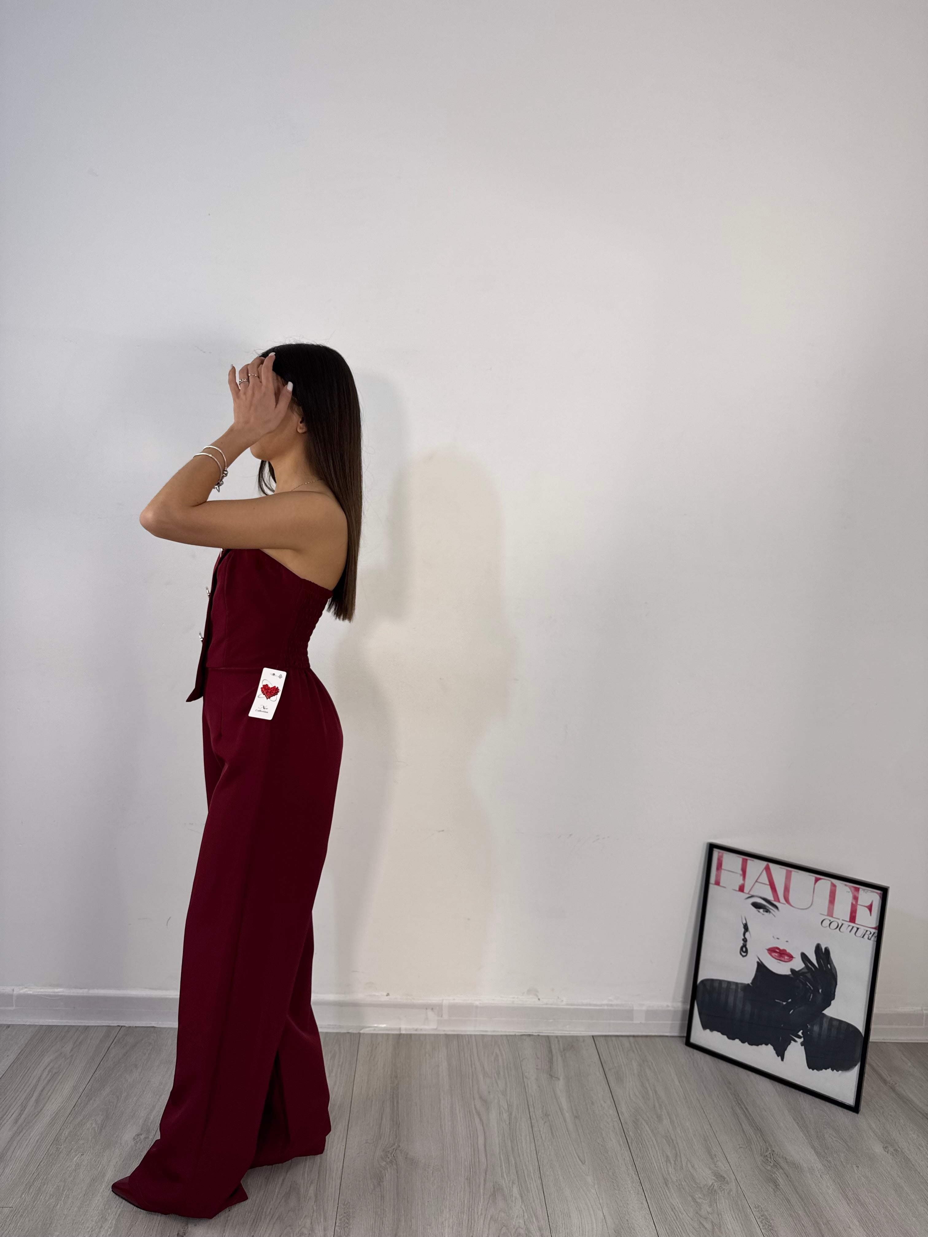 JUMPSUIT LADYLIKE BORDEAUX