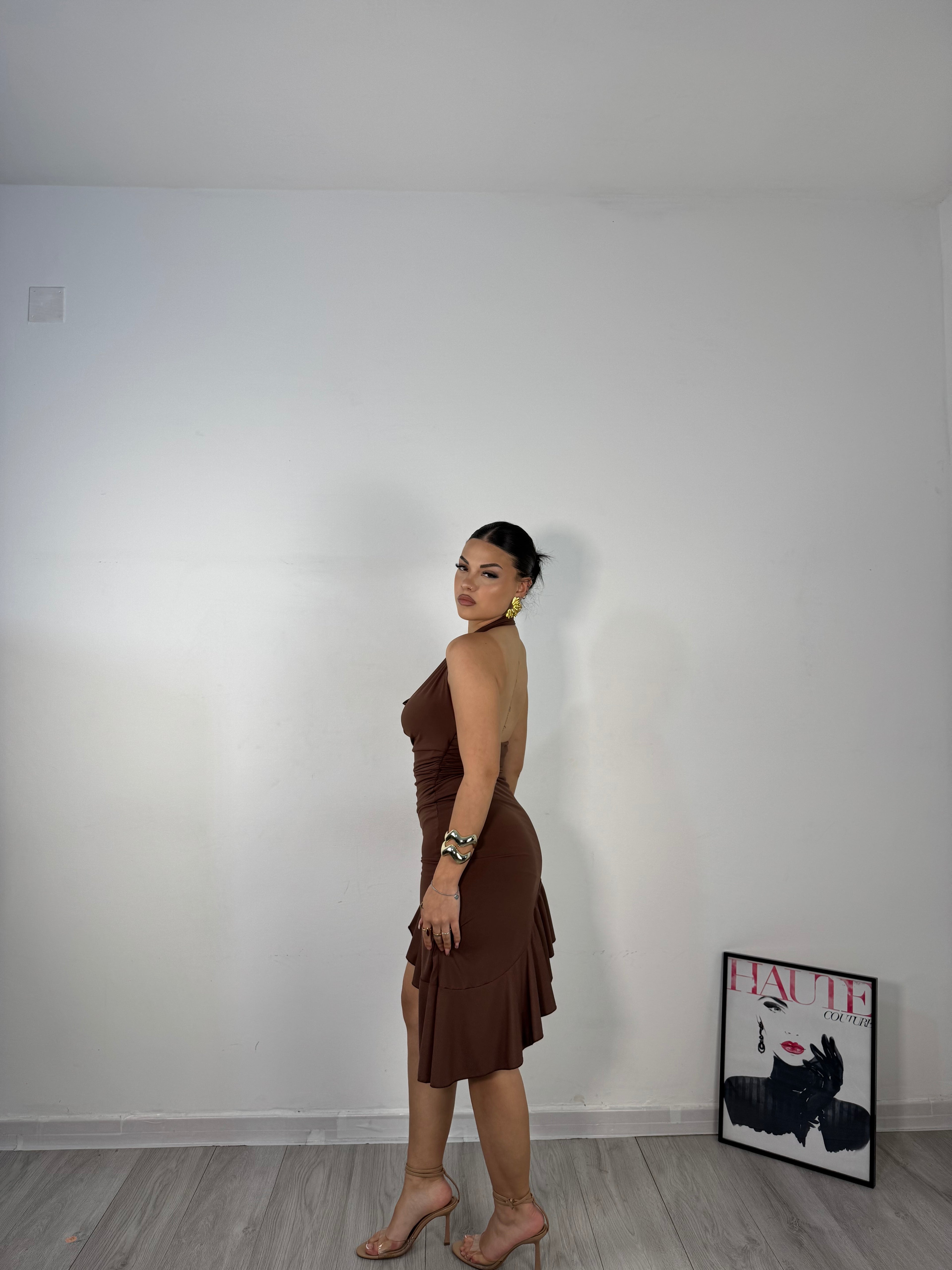 DRESS MARLESIA MARRONE