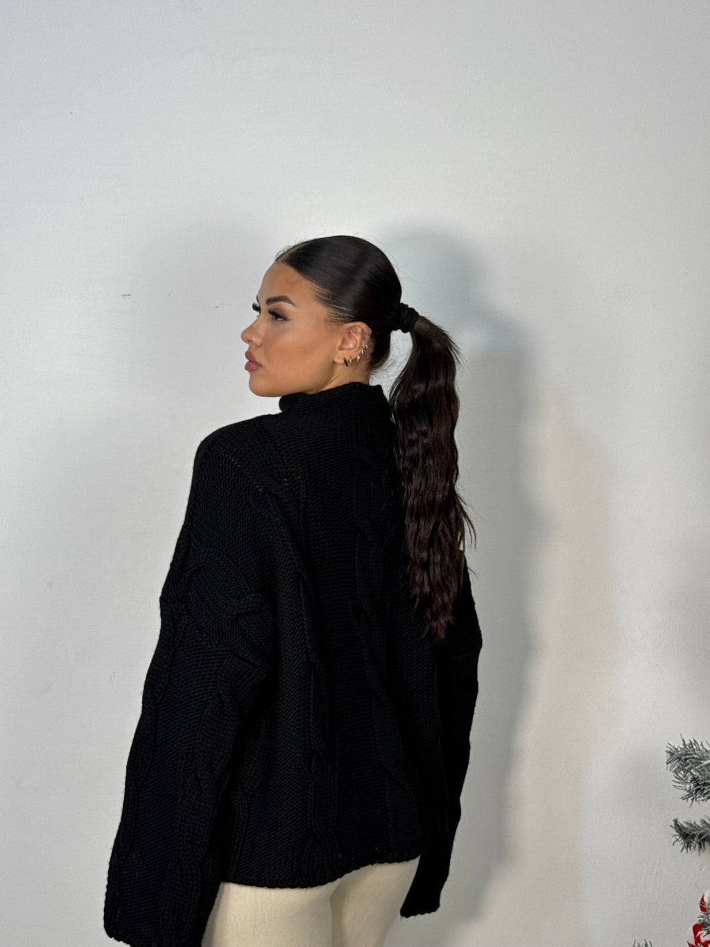 PULL TRECCIA NERO