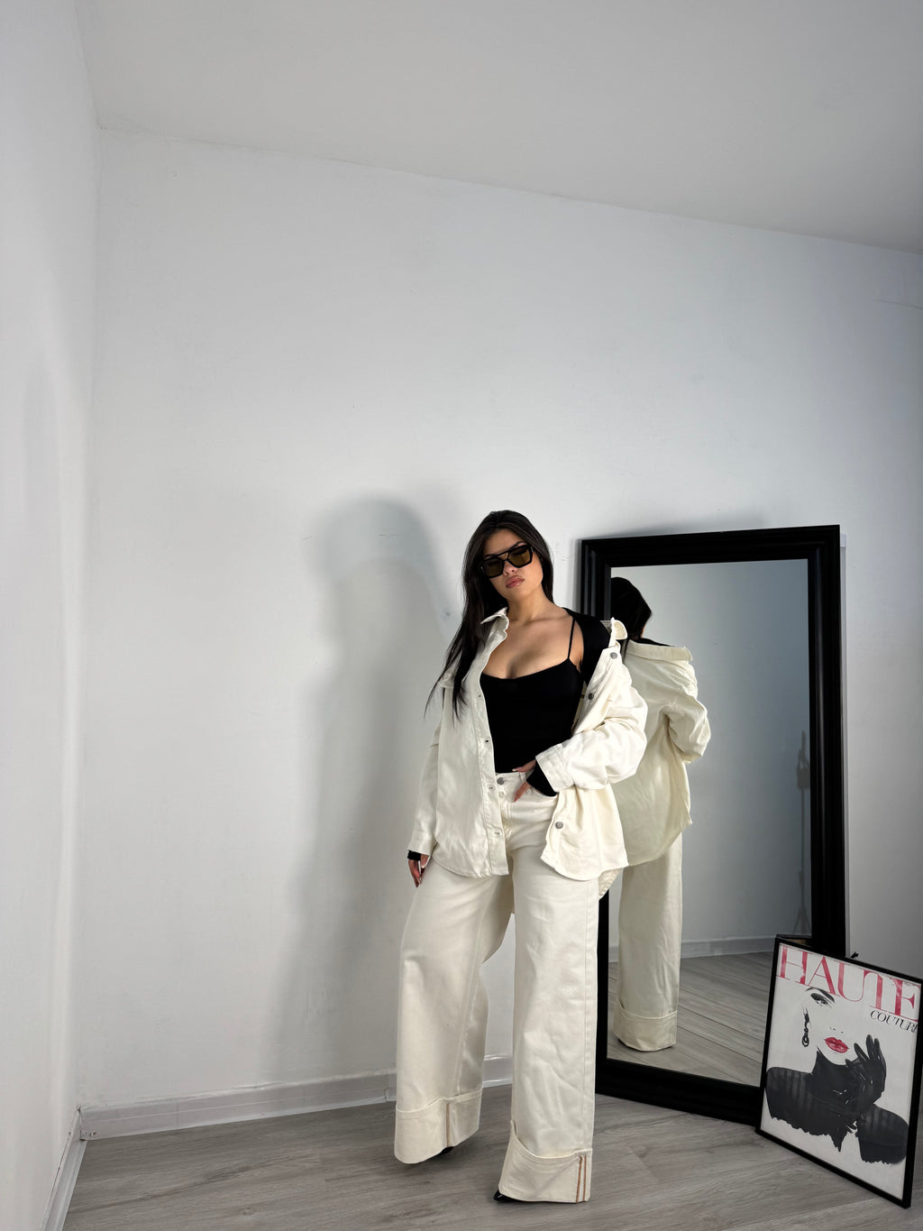 CORDSET JEANS WHITE