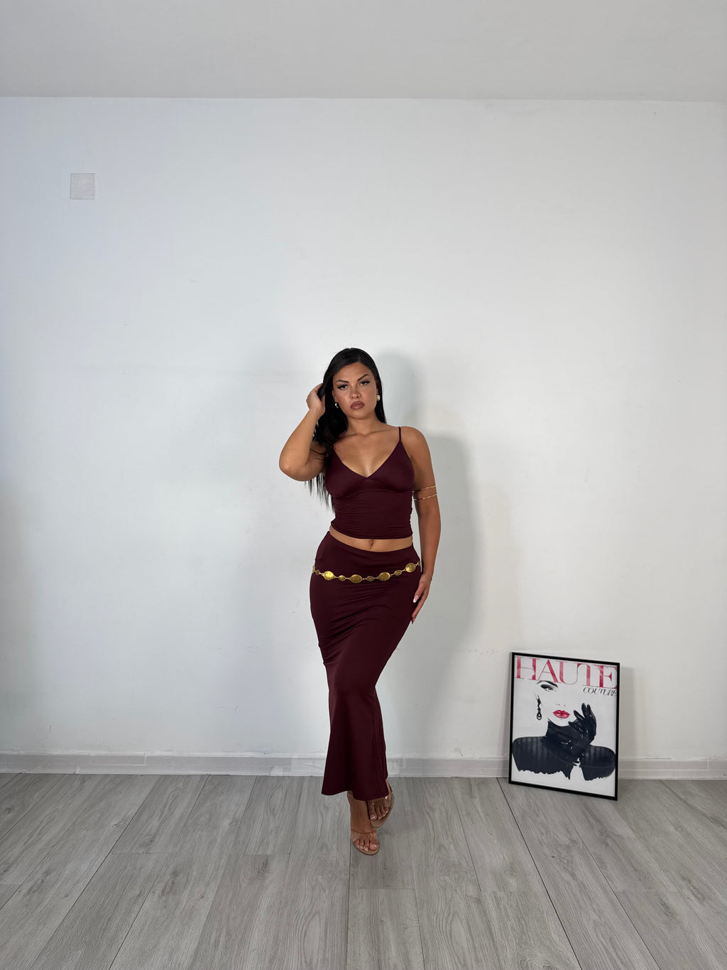 CORDSET MARTA BORDEAUX