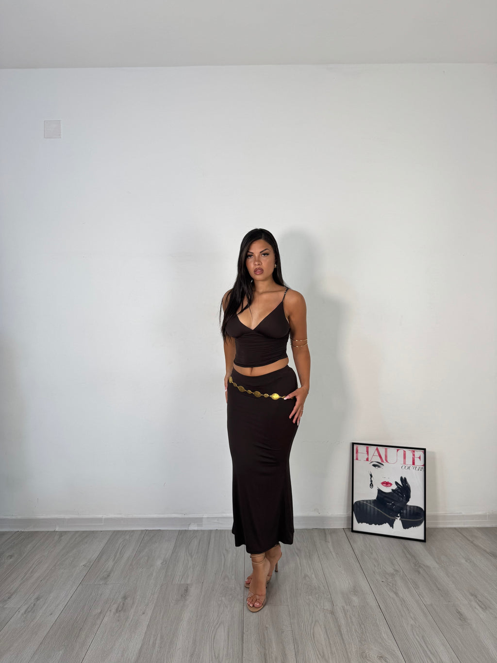 CORDSET MARTA MARRONE