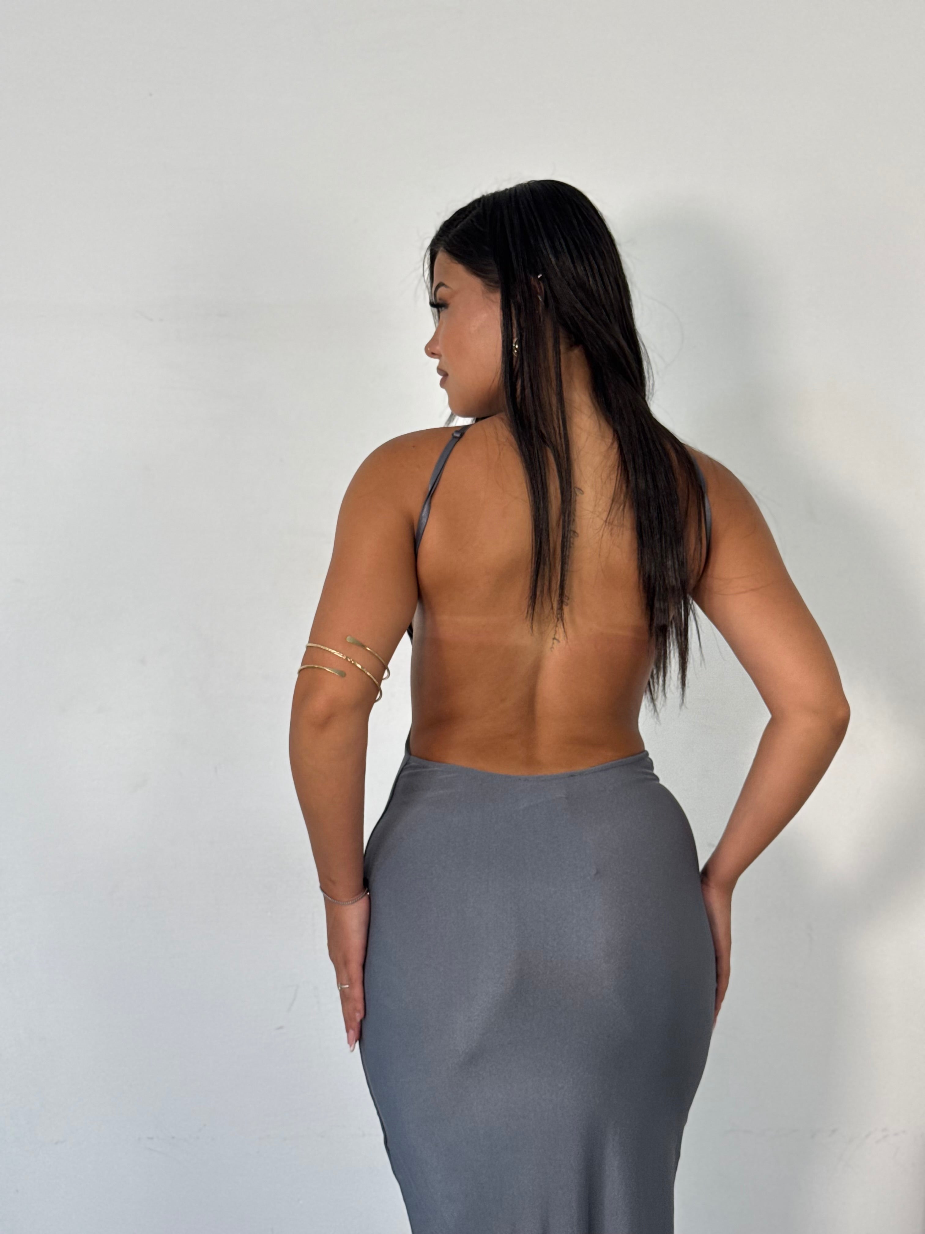 LONGDRESS ANITA GRIGIO