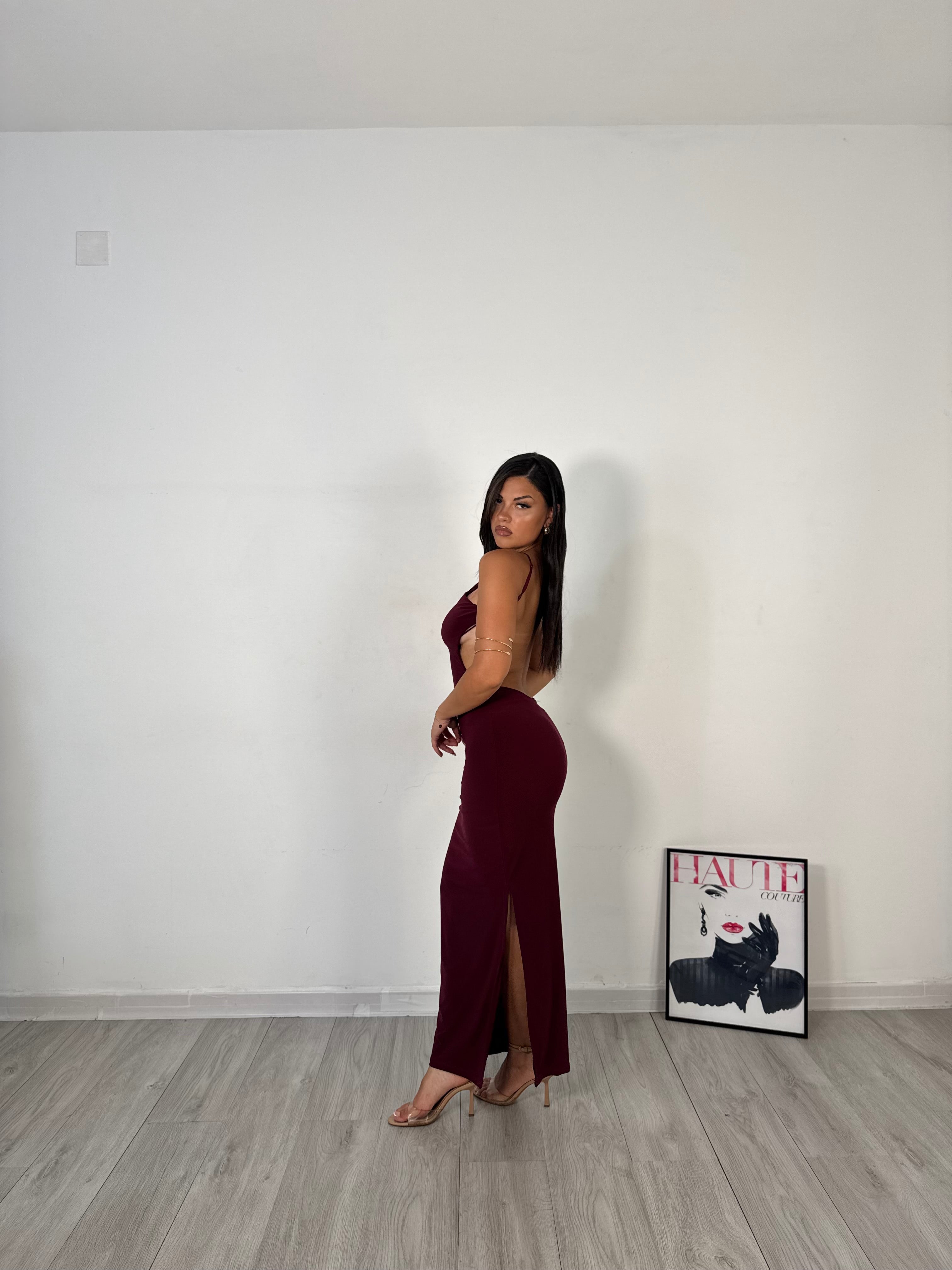 LONGDRESS ANITA BORDEAUX