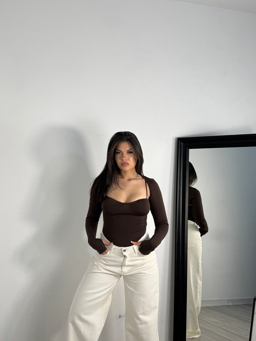 BODY COPRISPALLA MARRONE
