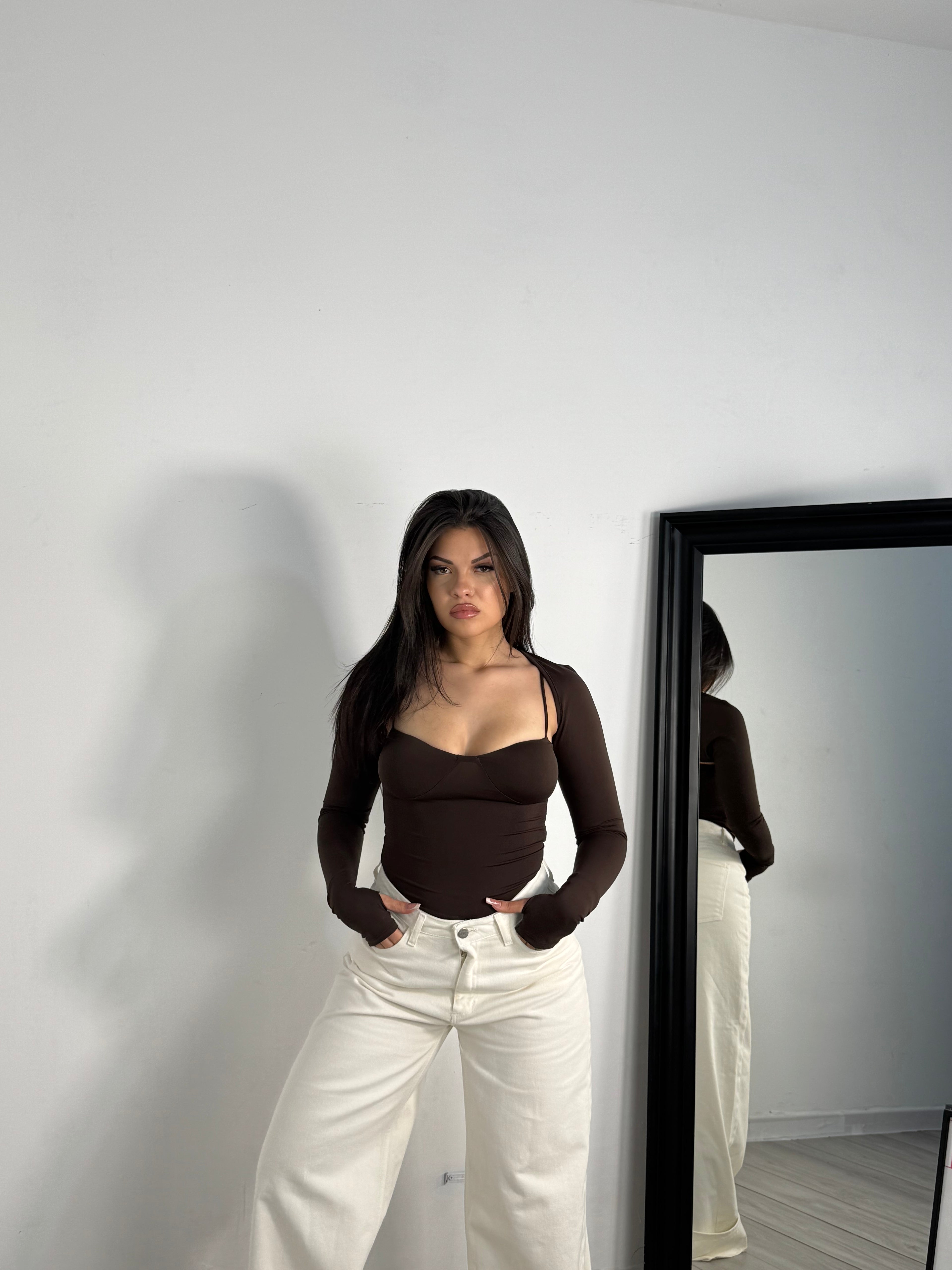 BODY COPRISPALLA MARRONE