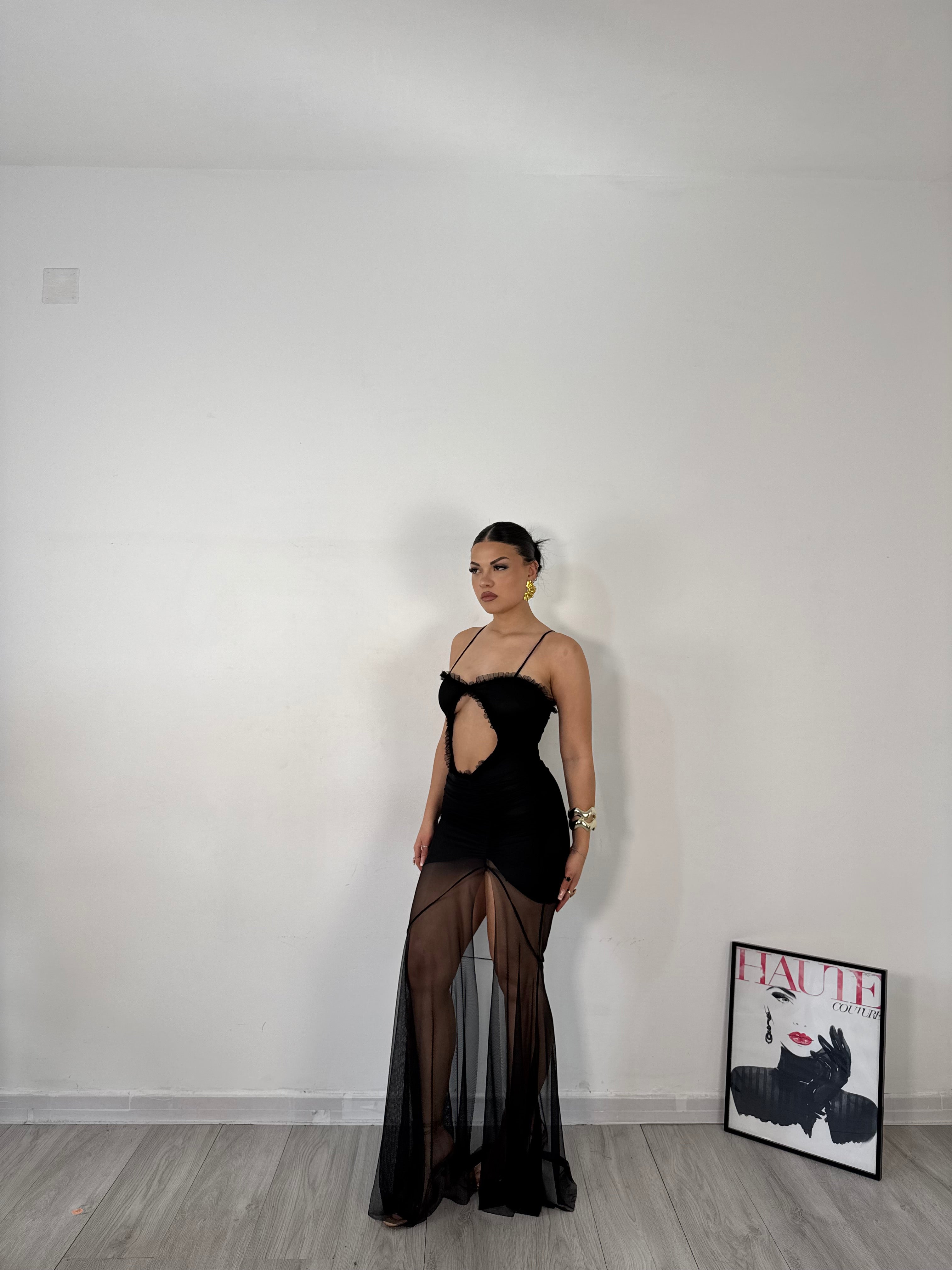 LONGDRESS SELENA NERO