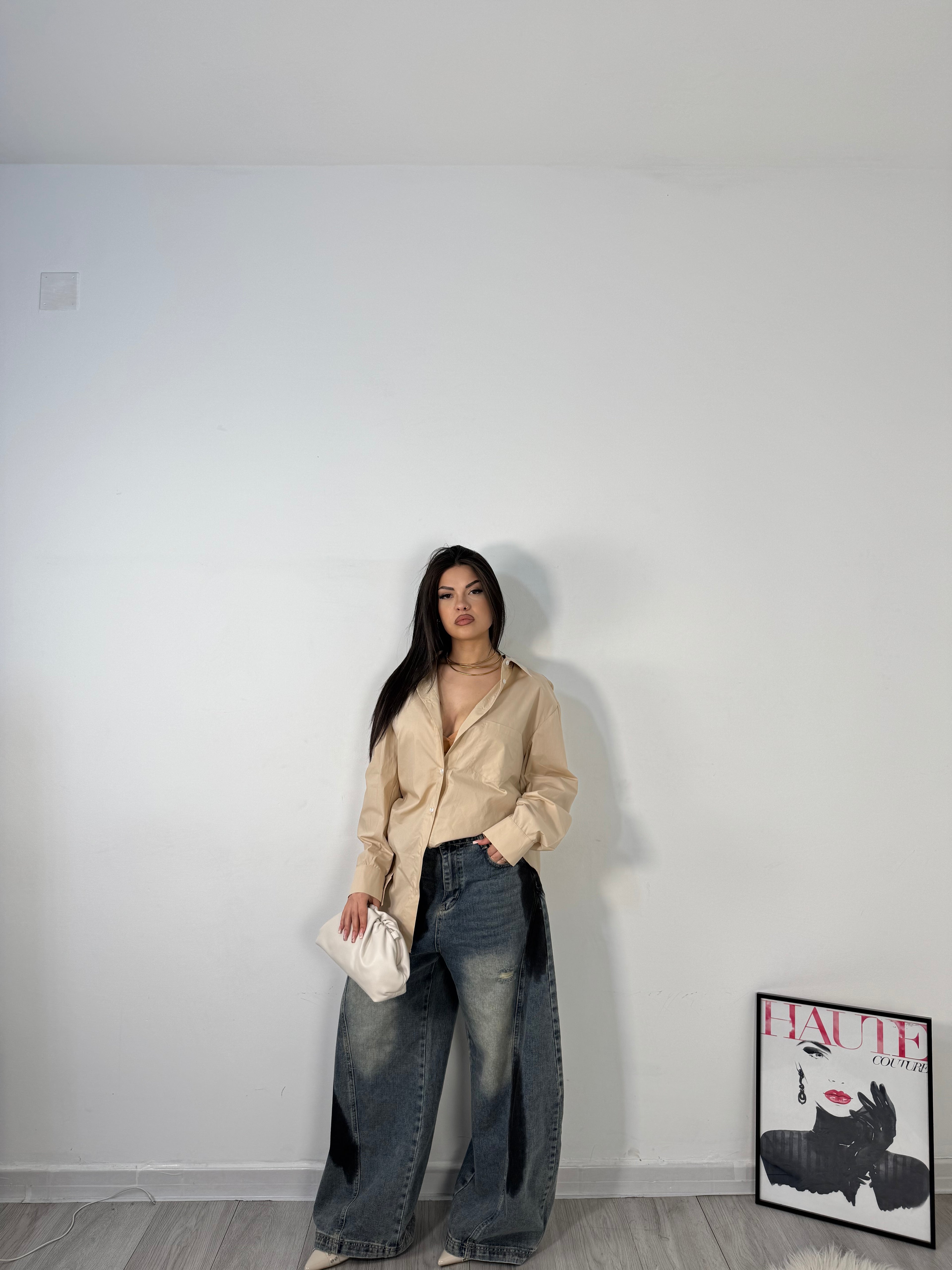 CAMICIA OVER BEIGE