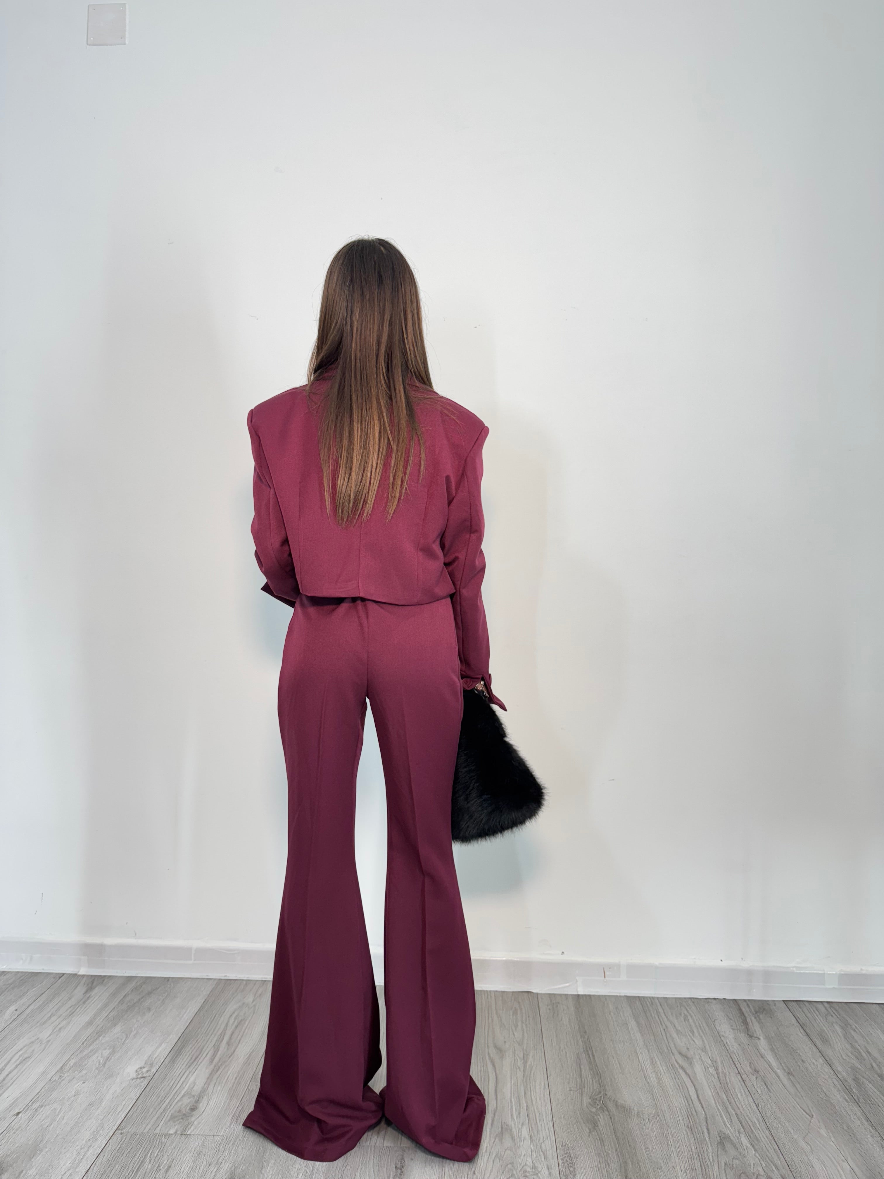 COORDSET ELEGANTE BORDEAUX