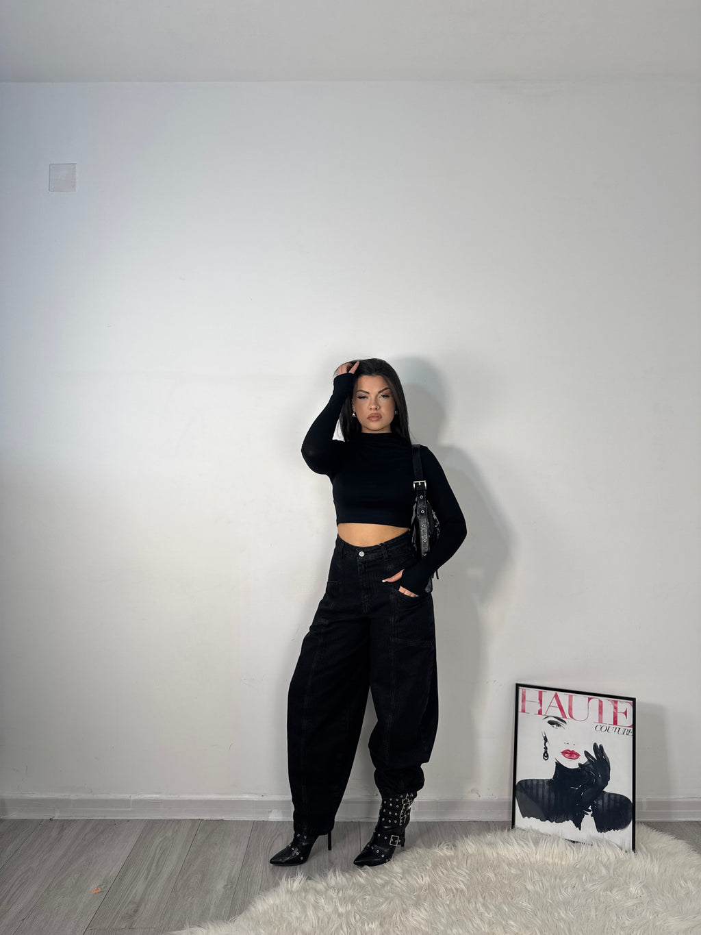JEANS BALLON BLACK