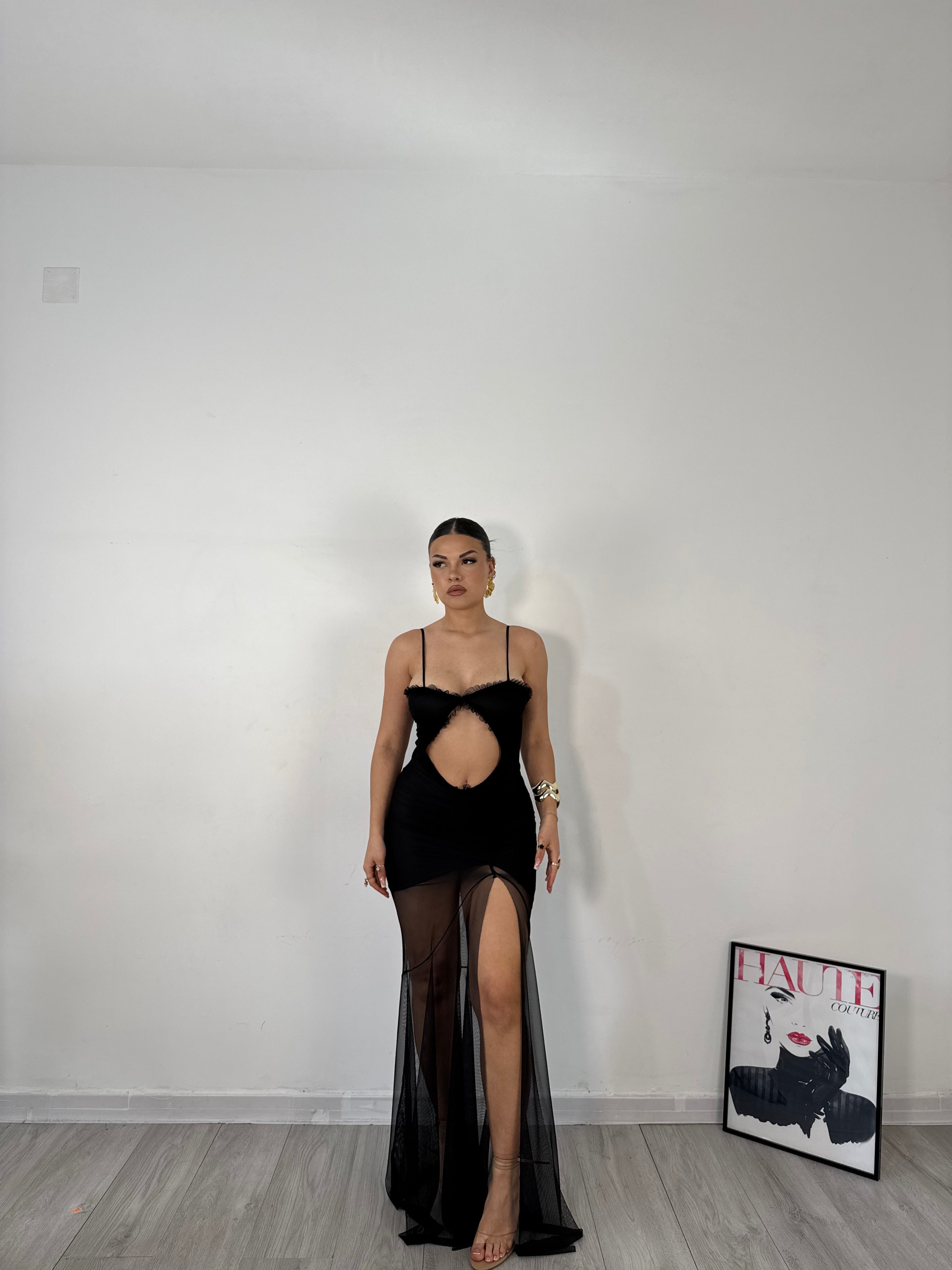 LONGDRESS SELENA NERO