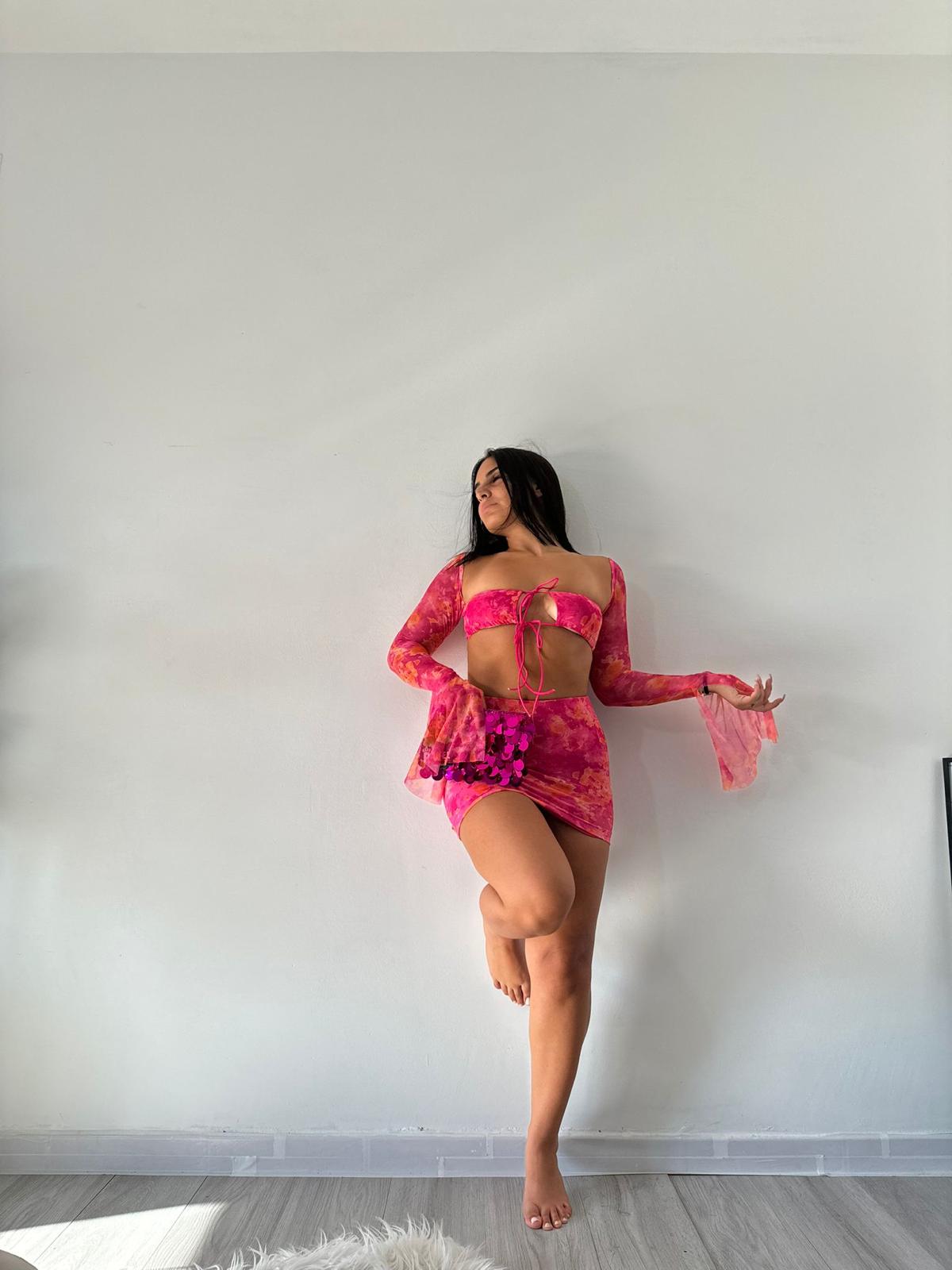 CORDSET IBIZA FUCSIA